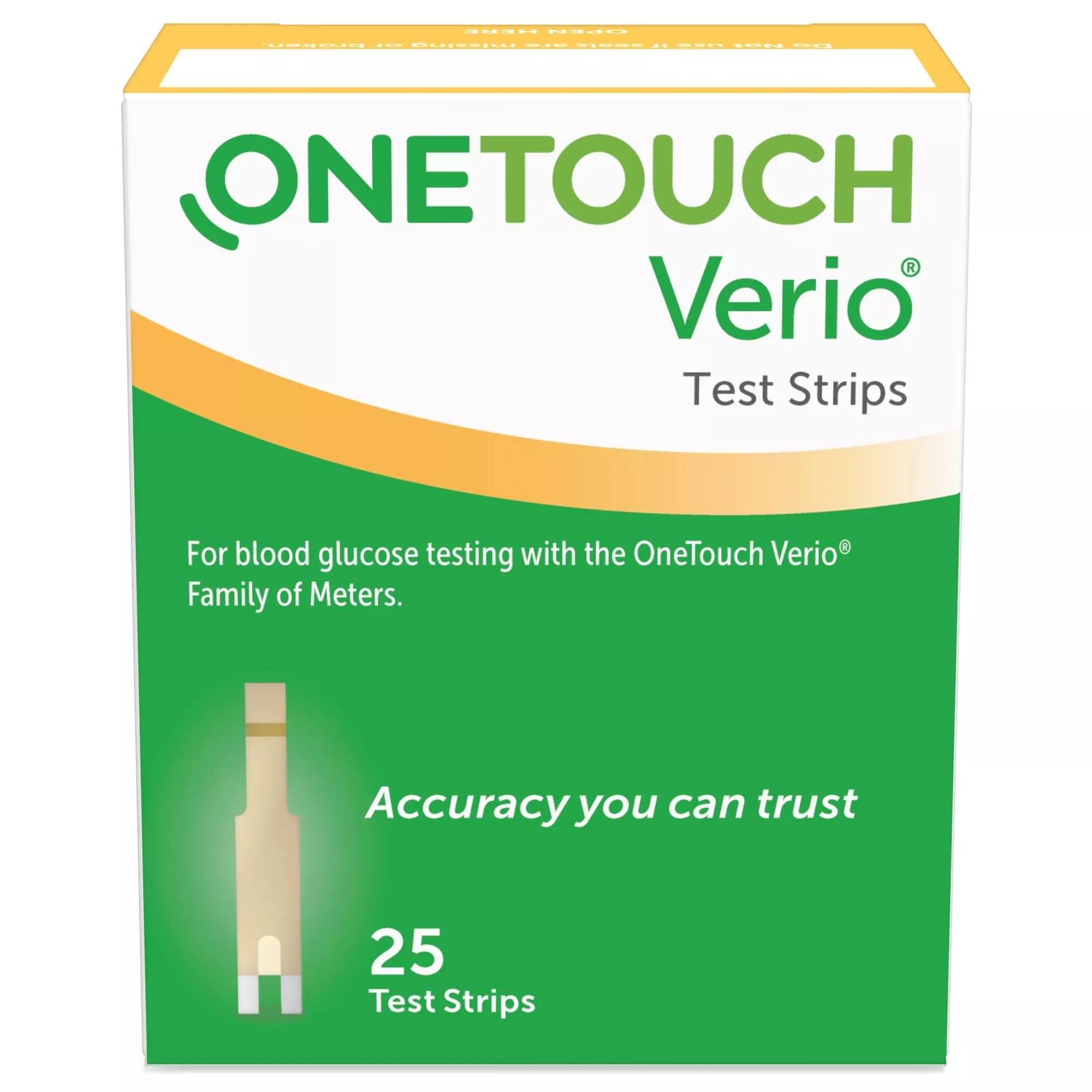 OneTouch Verio Test Strips, 1 Box of 25