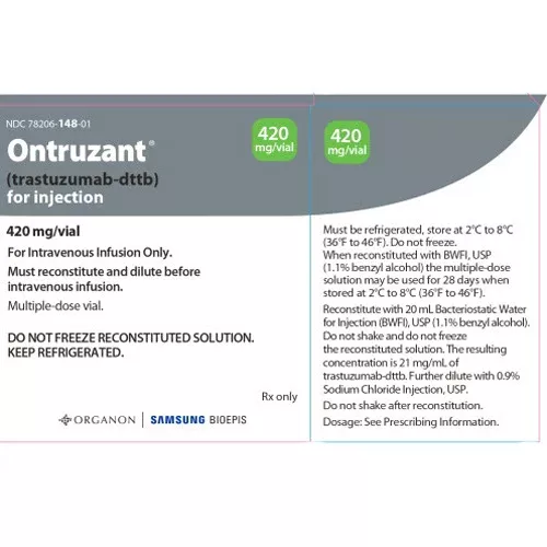Ontruzant Trastuzumab-Dttb Injection 420 mg **Refrigeration Required** (RX)
