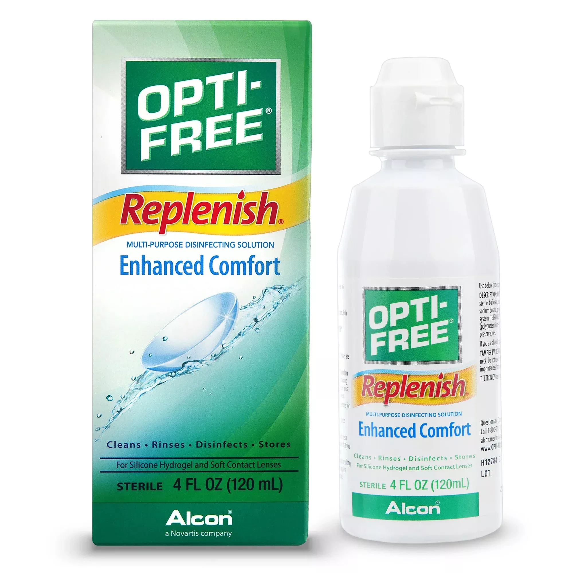 Opti Free Replenish Sodium Citrate / Sodium Chloride / Boric Acid Contact Lens Solution, 1 Each