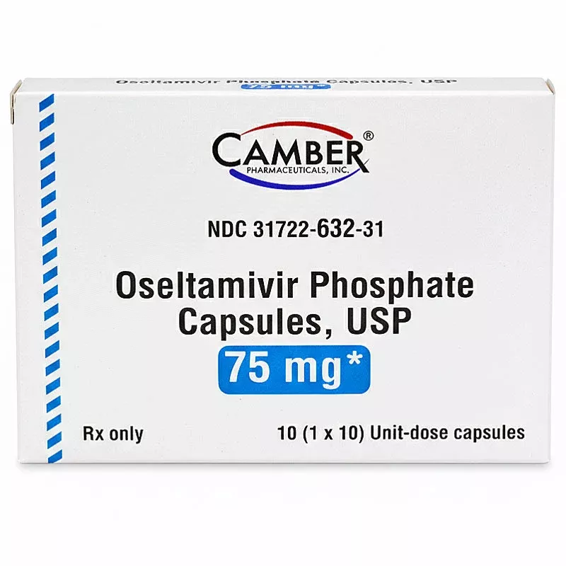 Oseltamivir Phosphate 75 mg Capsules, Influenza Relief 10/Box (Rx)