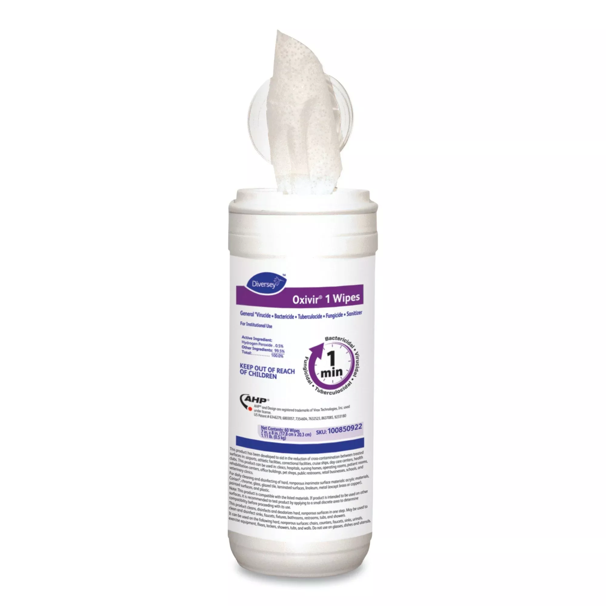 Oxivir 1 Surface Disinfectant Cleaner, 1 Carton of 60