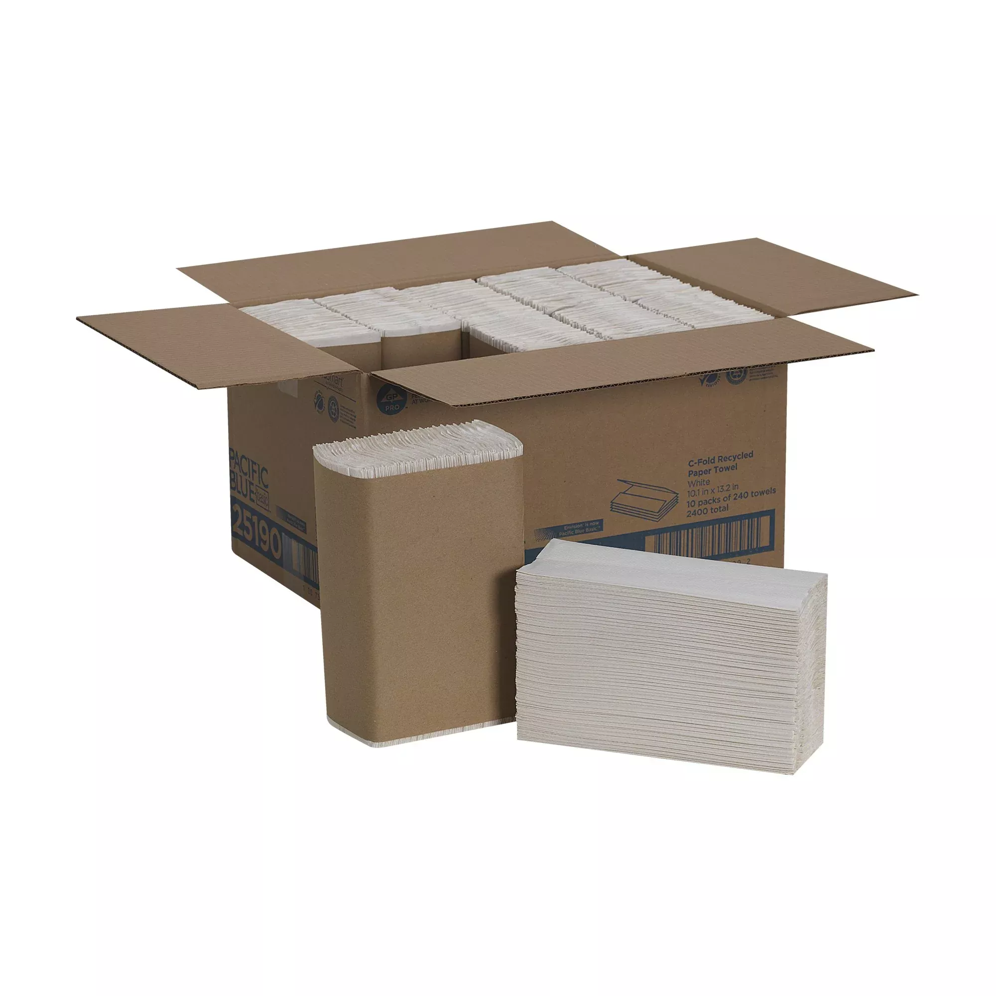 Pacific Blue Basic™ Paper Towel, 240 per Pack, 1 Case of 10