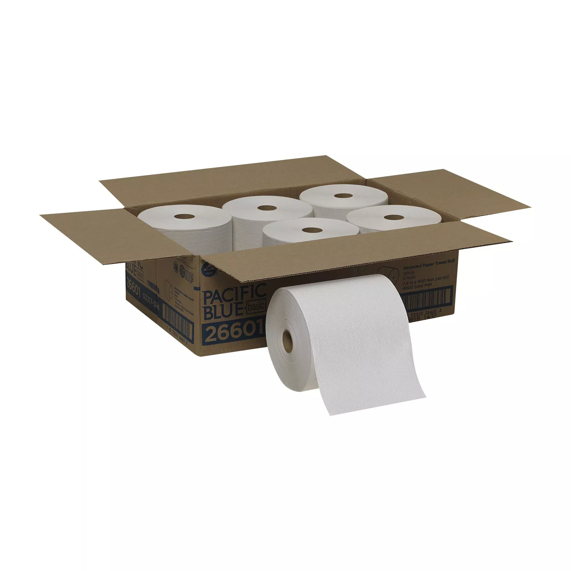 Pacific Blue Basic™ Paper Towel, 6 Rolls per Case, 1 Case of 6