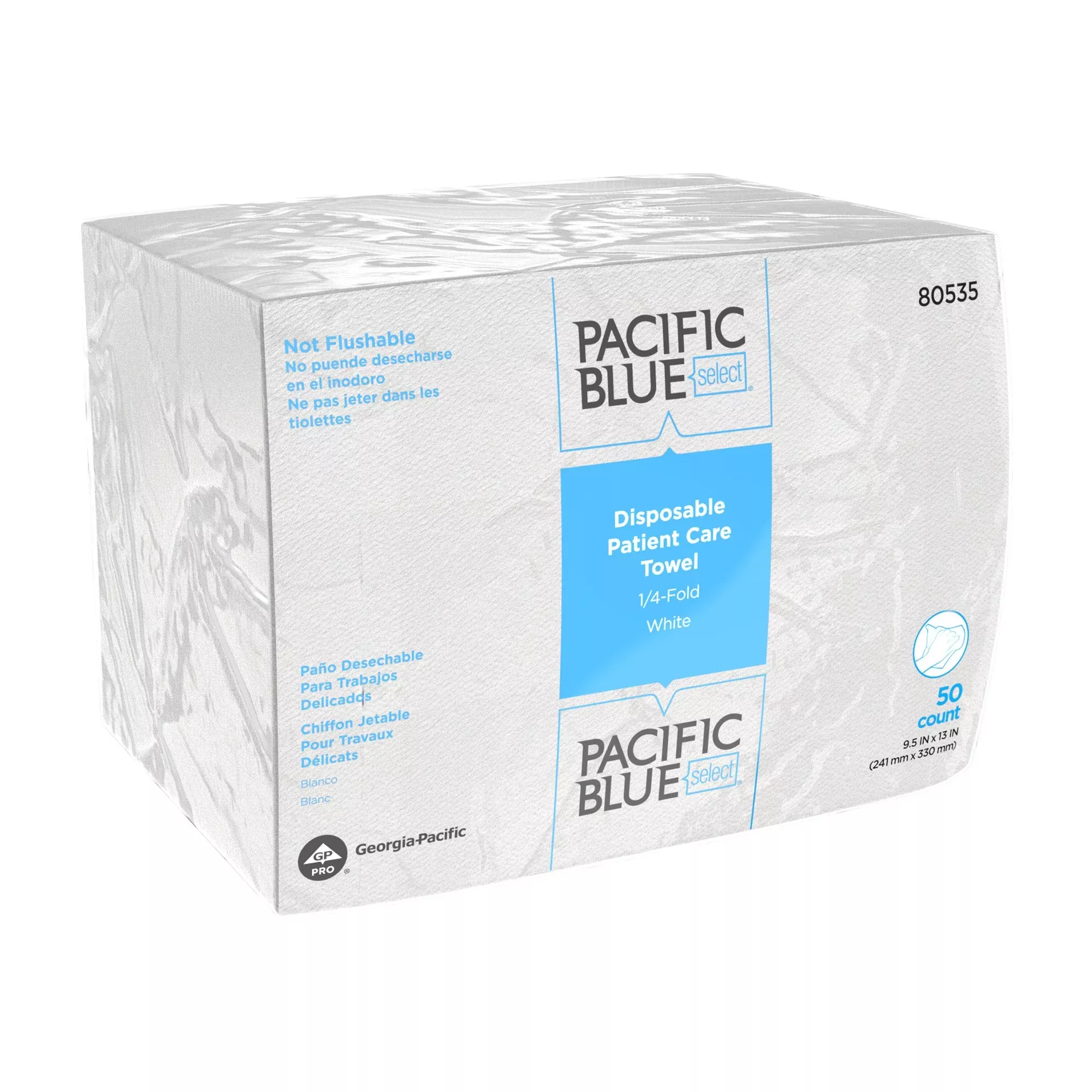 Pacific Blue Select™ A400 Disposable Washcloths, 1 Bag of 50