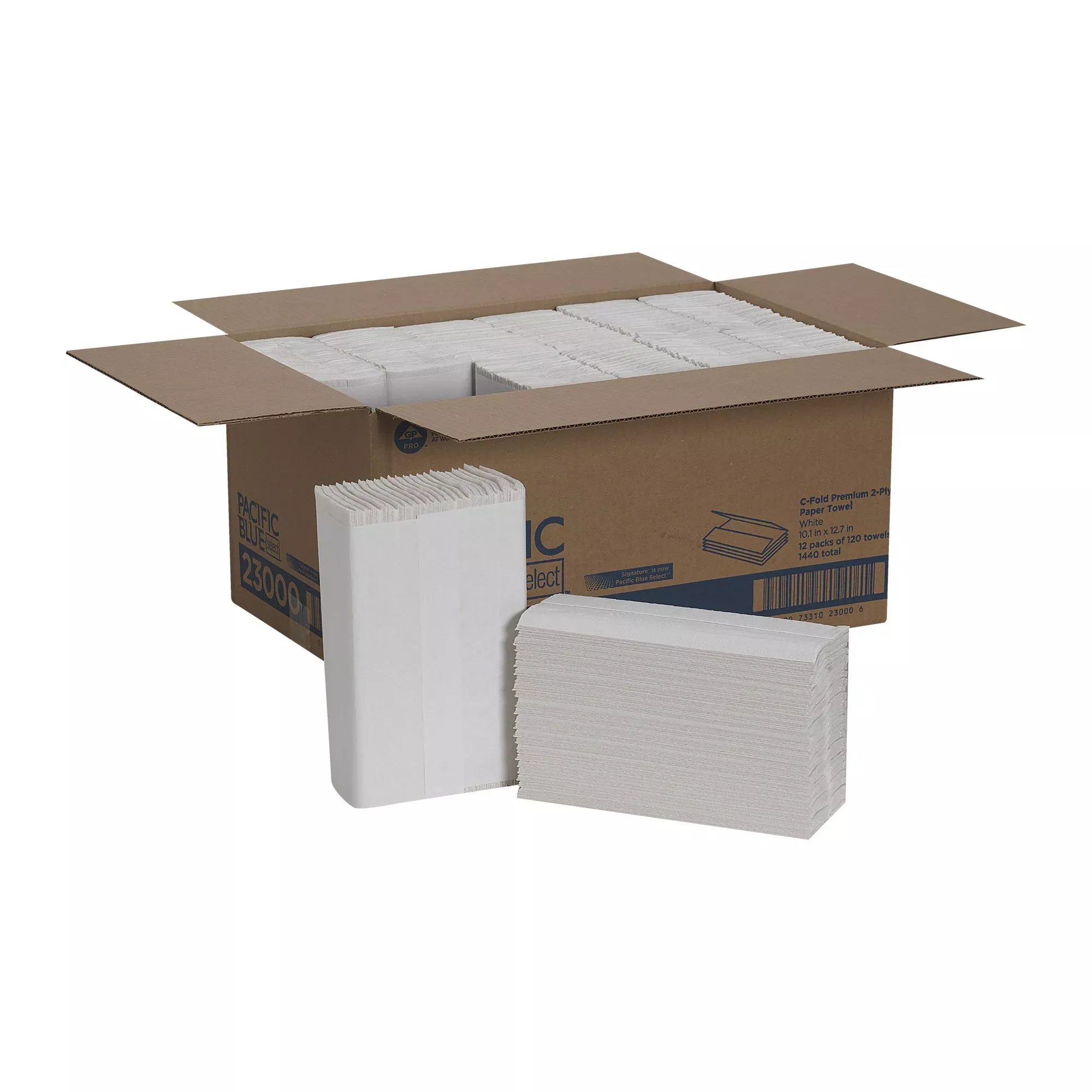 Pacific Blue Select™ Paper Towel, 13-1/5 x 10-1/10 Inch, 1 Case of 12