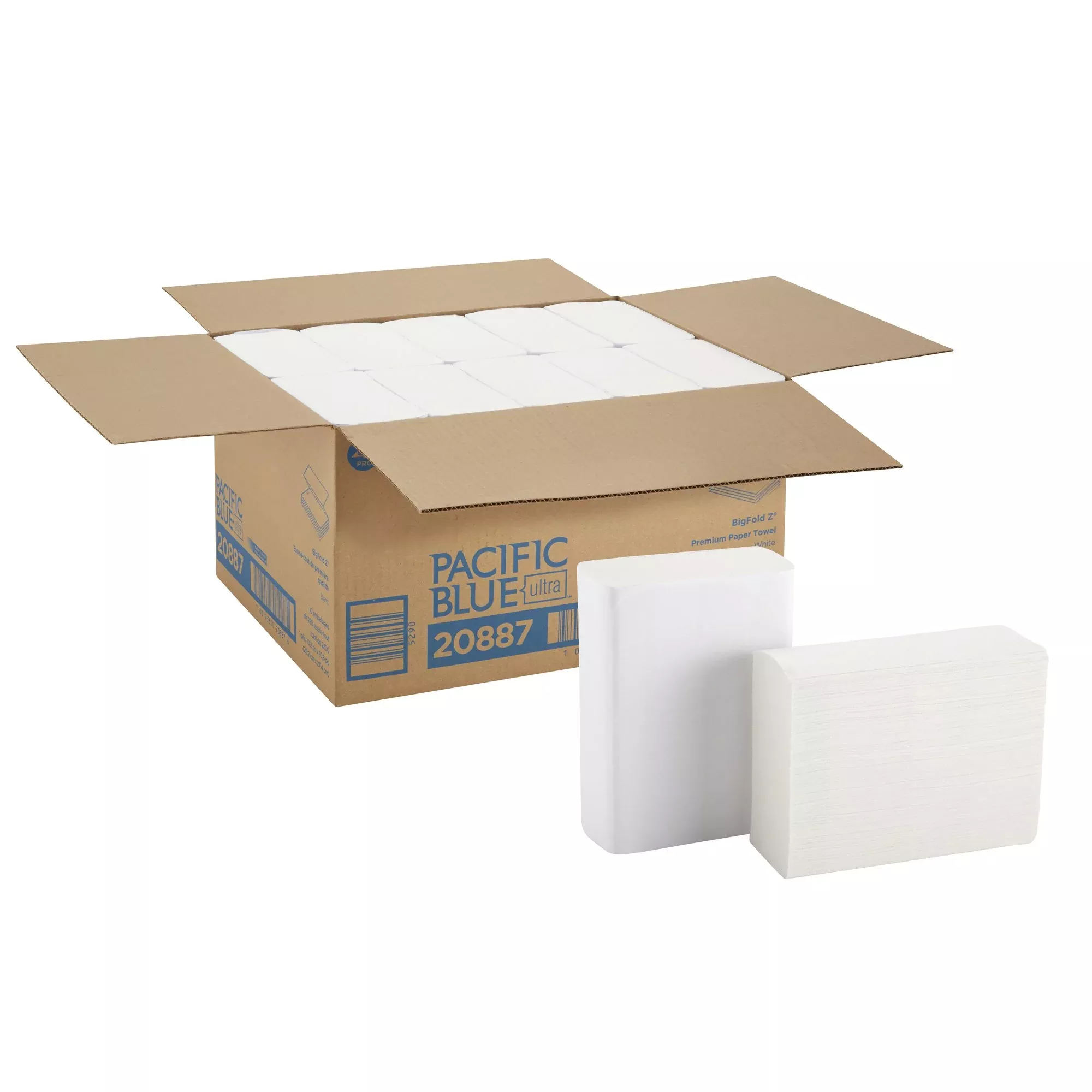 Pacific Blue Ultra™ Bigfold Z Paper Towel, 220 Sheets per Pack, 10 Packs per Case, 1 Case of 10