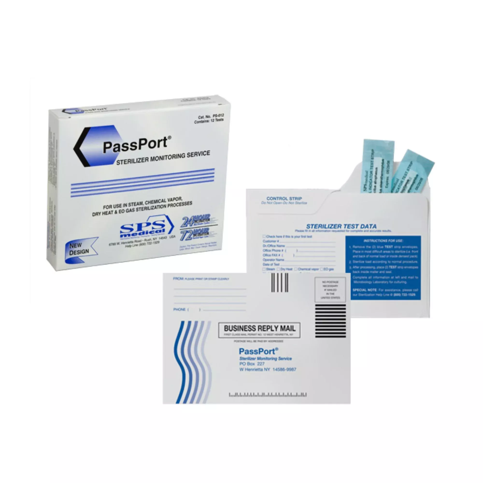 PassPort Sterilizer Monitoring Service, 1 Box of 12