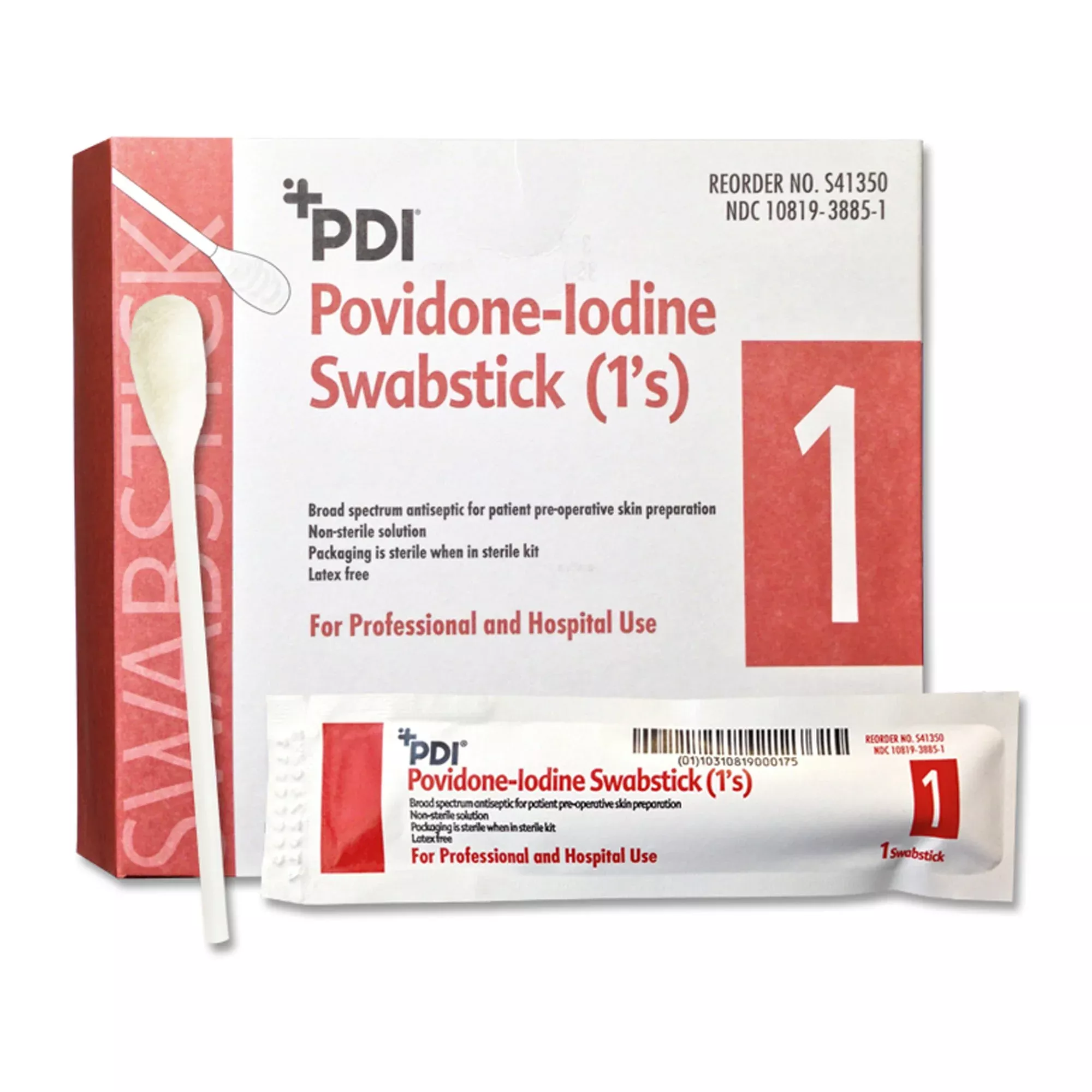 PDI PVP Iodine Prep Swabstick, 1 Each