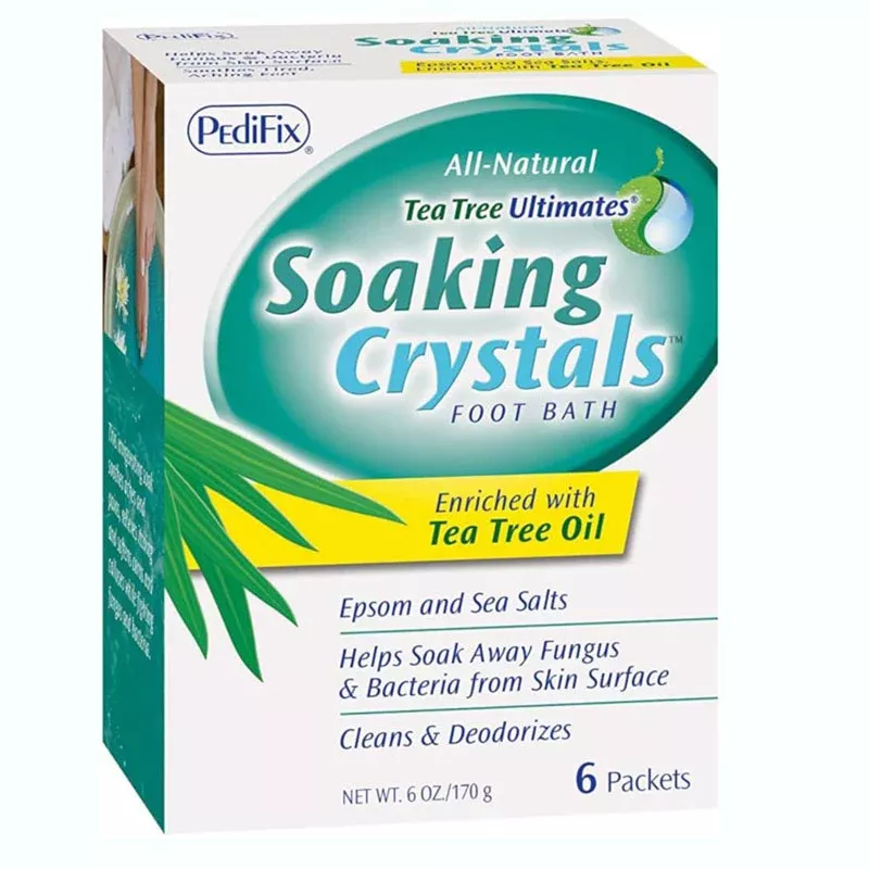Pedifix Tea Tree Ultimates Soaking Crystals Foot Bath, 6 Pack