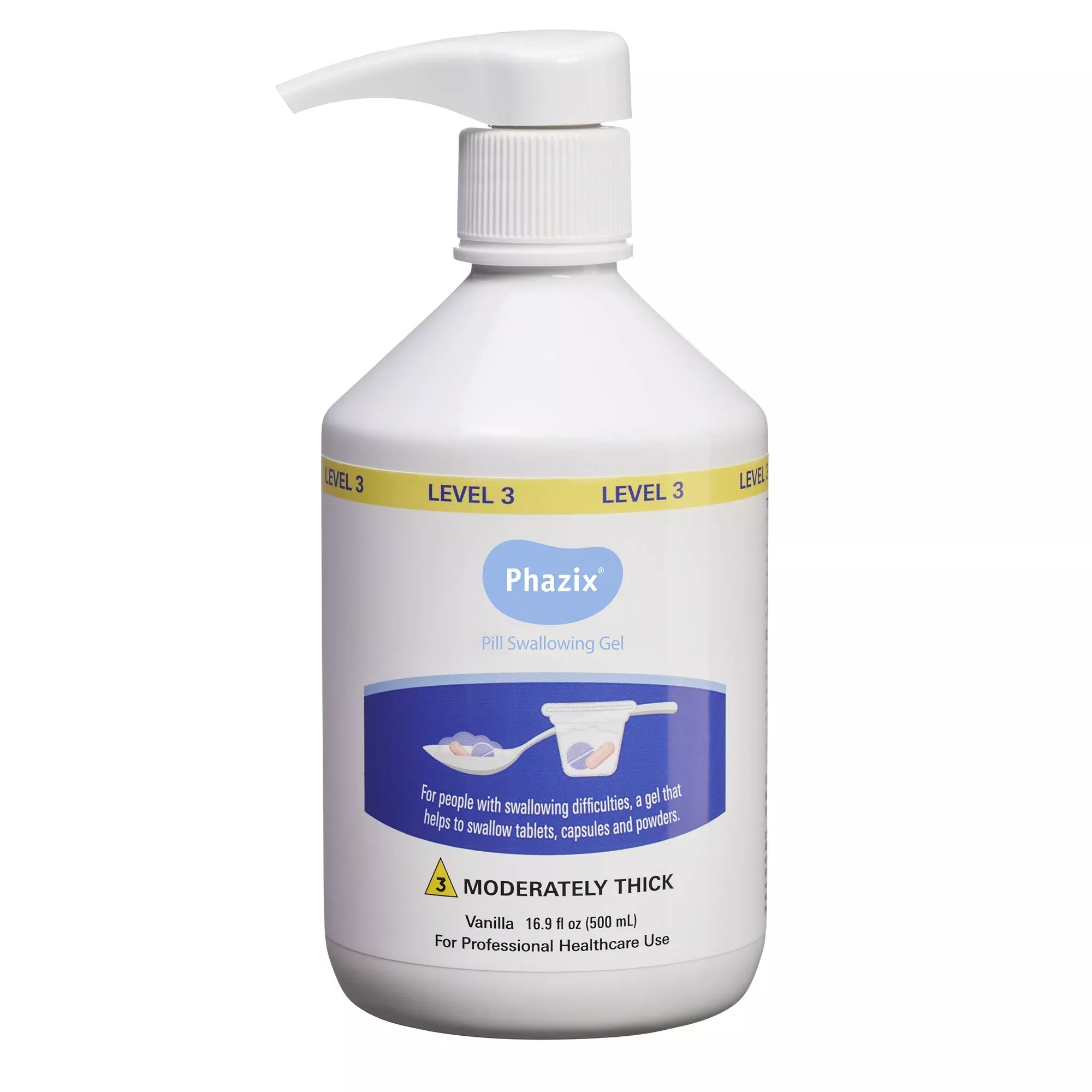 Phazix@Level 3 Swallowing Aid, 500 mL Bottle, 1 Each