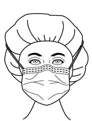 Precept Foam Fog Shield Surgical Mask, Green Diamond, 1 Case of 150