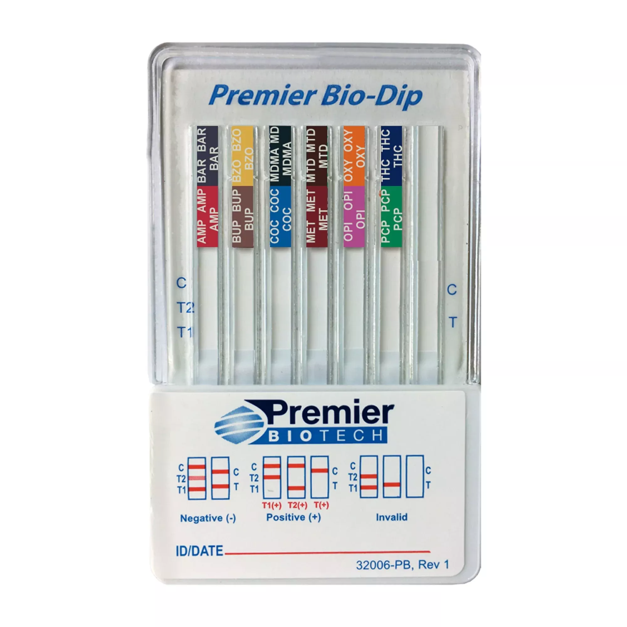 Premier Bio-Dip 12-Drug Panel Drugs of Abuse Test, 1 Case of 25
