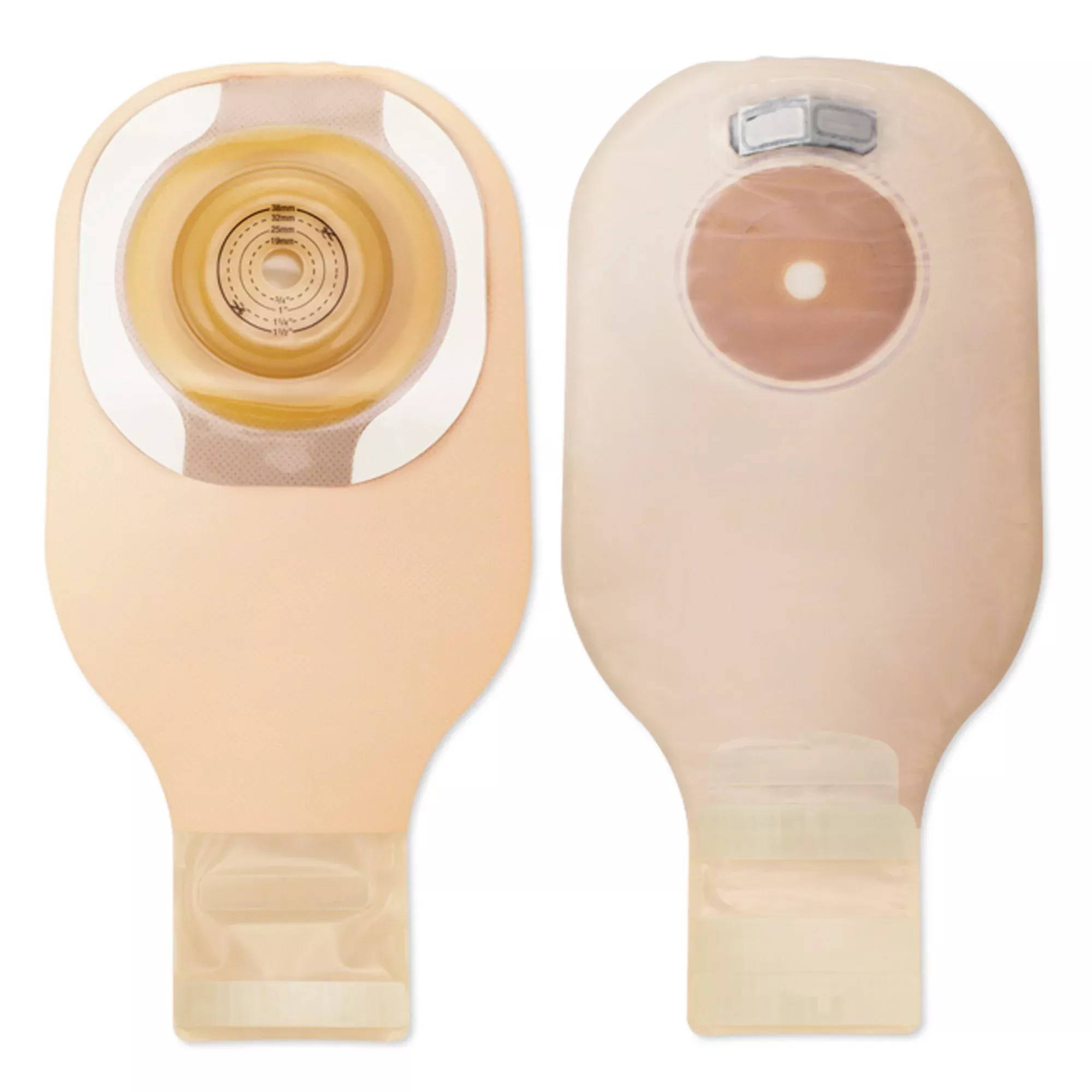 Premier™ Flextend™ One-Piece Drainable Beige Filtered Ostomy Pouch, 12 Inch Length, 1¼ Inch Stoma, 1 Box of 5