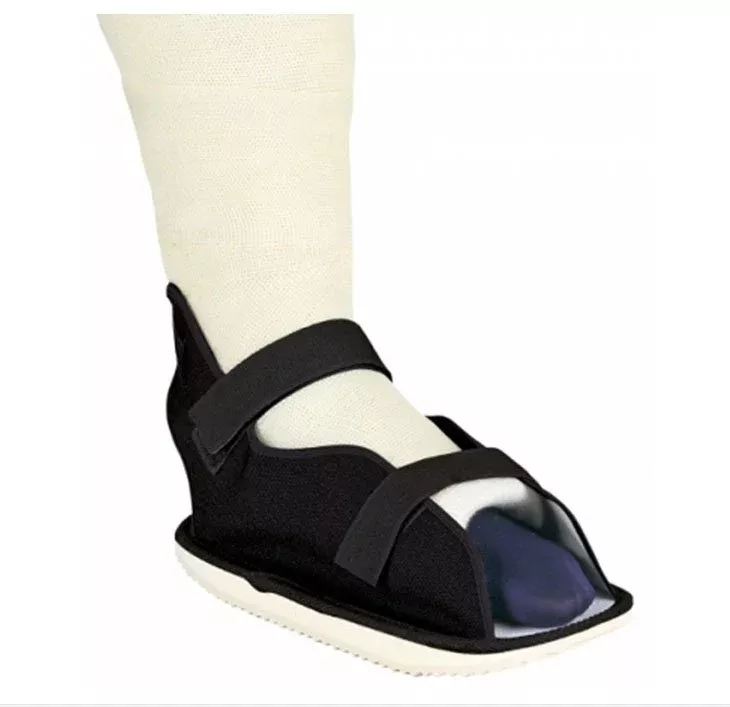 ProCare Canvas Cast Shoe, Small, Black, 1 Each