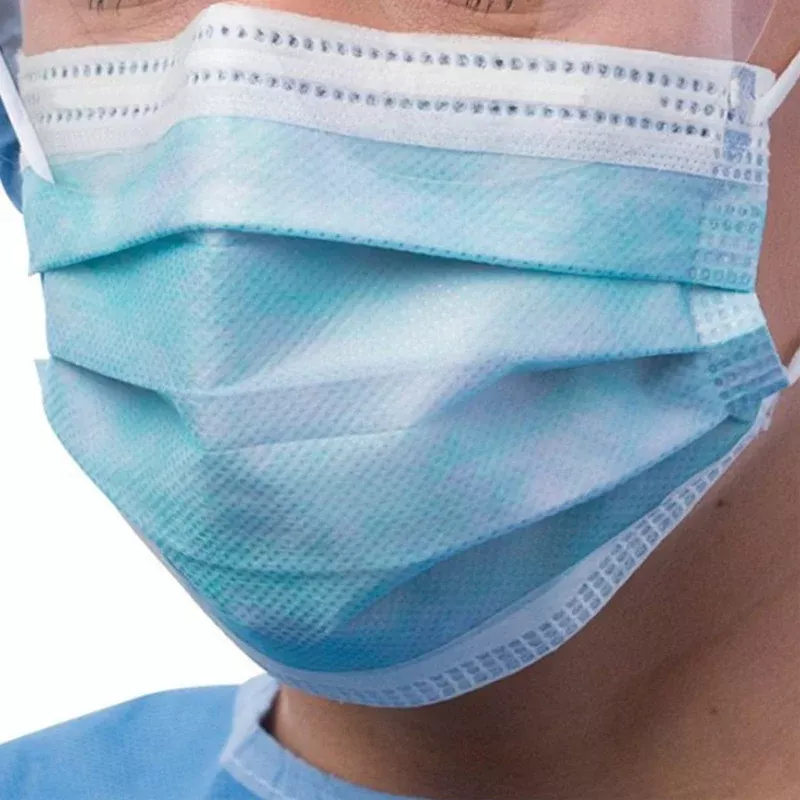 Procedure Face Mask ASTM Level 3, Ear Loop-Style with Anti-Fog Face Shield, 50/Box