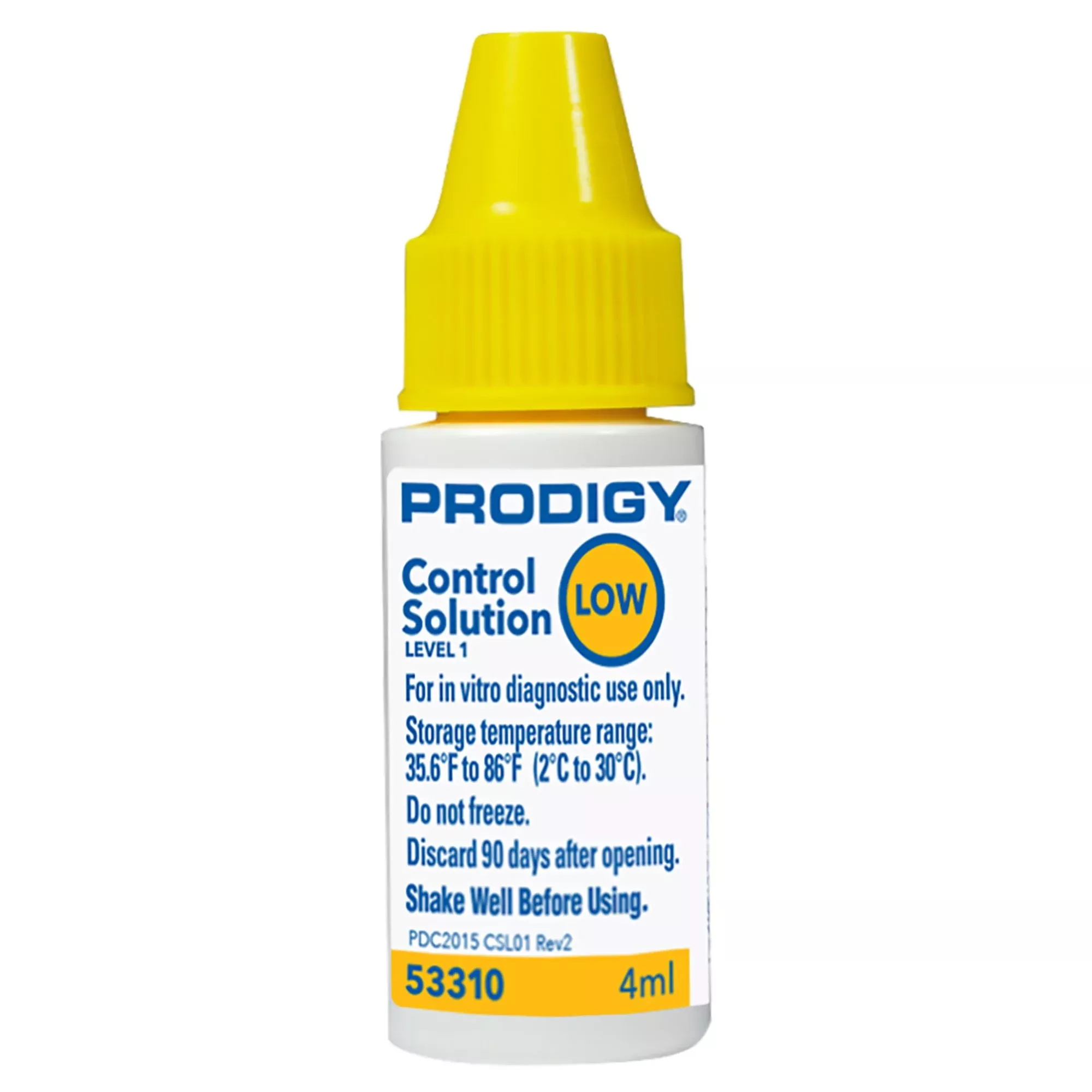 Prodigy Blood Glucose Control Solution, Low Level, 1 Each