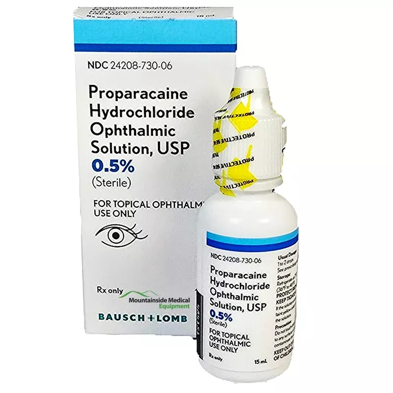 Proparacaine Hydrochloride Ophthalmic Solution 0.5% Eye Drops 15 mL ** Refrigeration Required (RX)