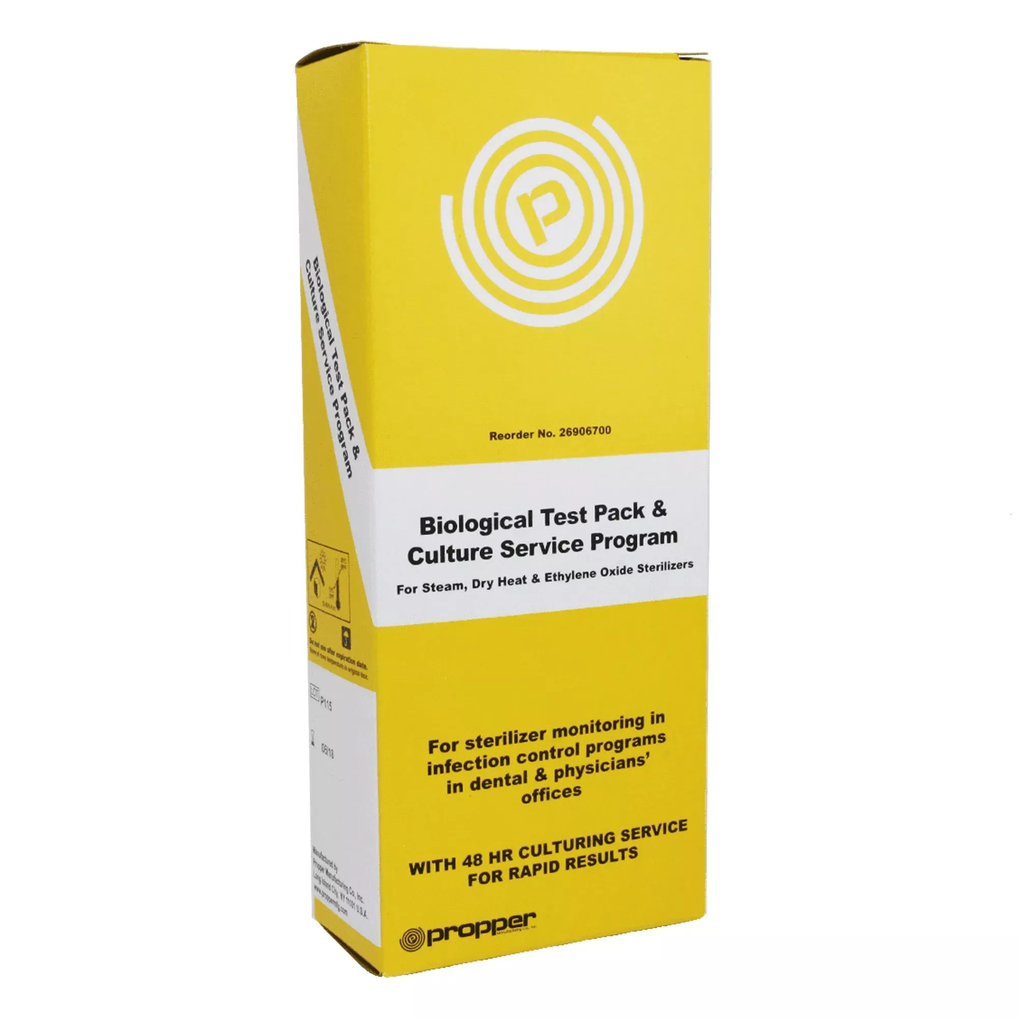 Propper Sterilization Biological Test Mail-In Culture Service, 1 Box of 10