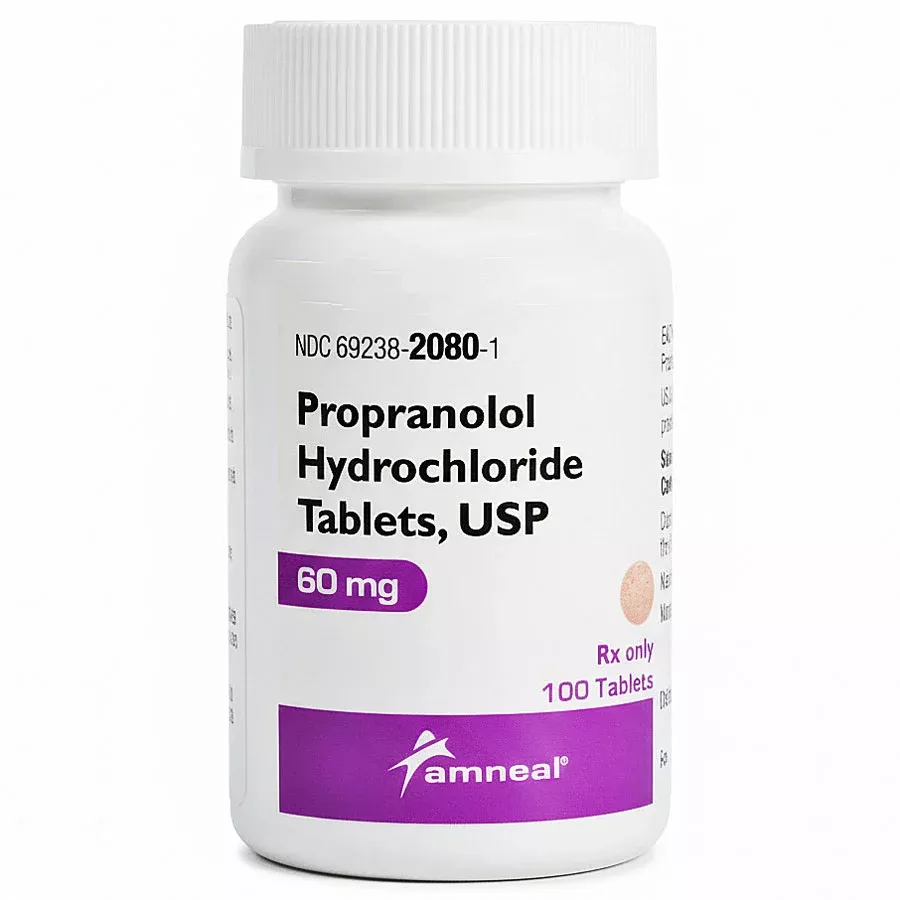 Propranolol Hydrochloride Tablets 60 mg, 100 Count (RX)