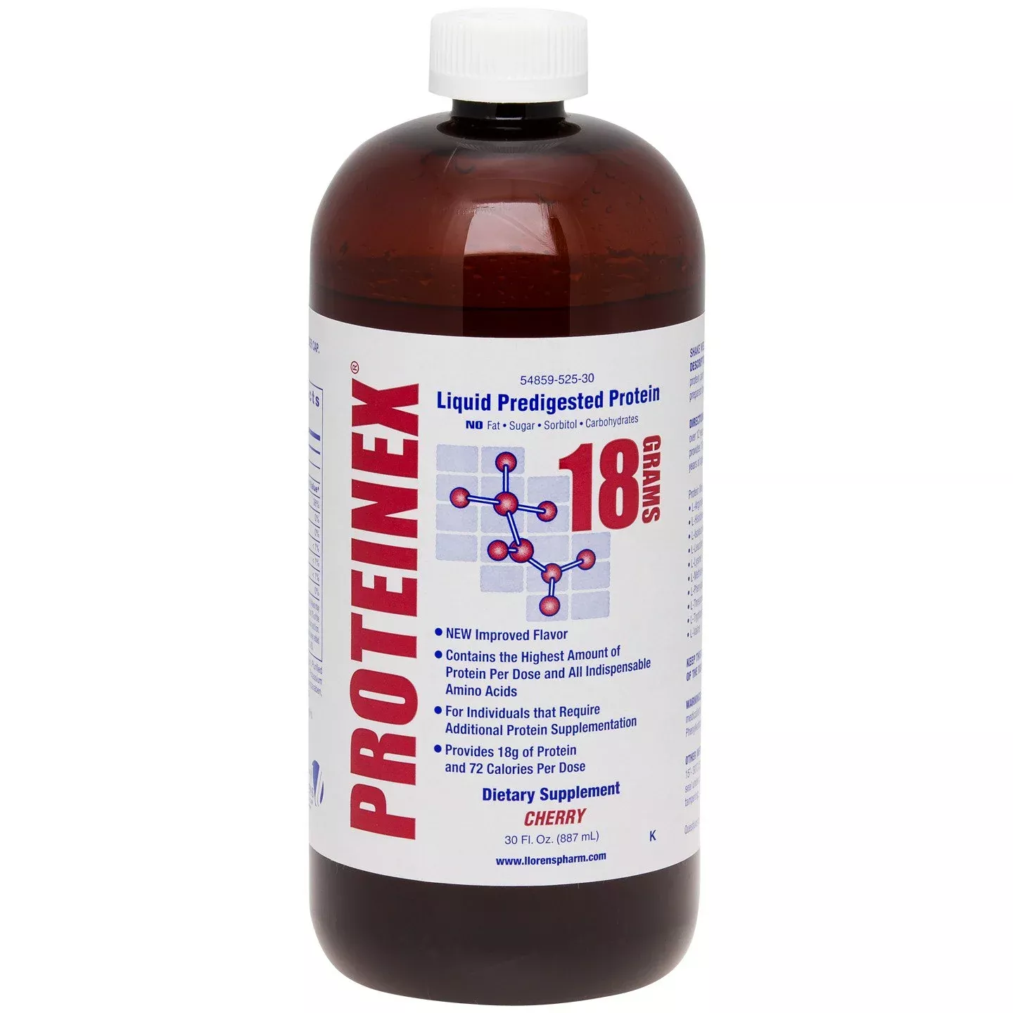 Proteinex 18 Cherry Oral Protein Supplement, 30 oz. Bottle, 1 Case of 6