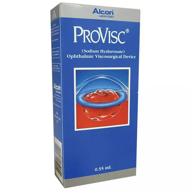 ProVisc 0.55 mL Ophthalmic Viscosurgical Device, Sodium Hyaluronate **Refrigerated** (RX)
