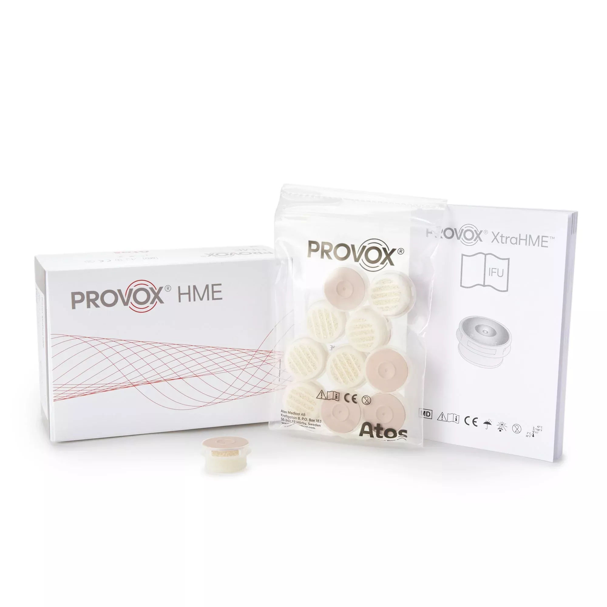 Provox XtraFlow Heat Moisture Exchanger, 1 Box of 30