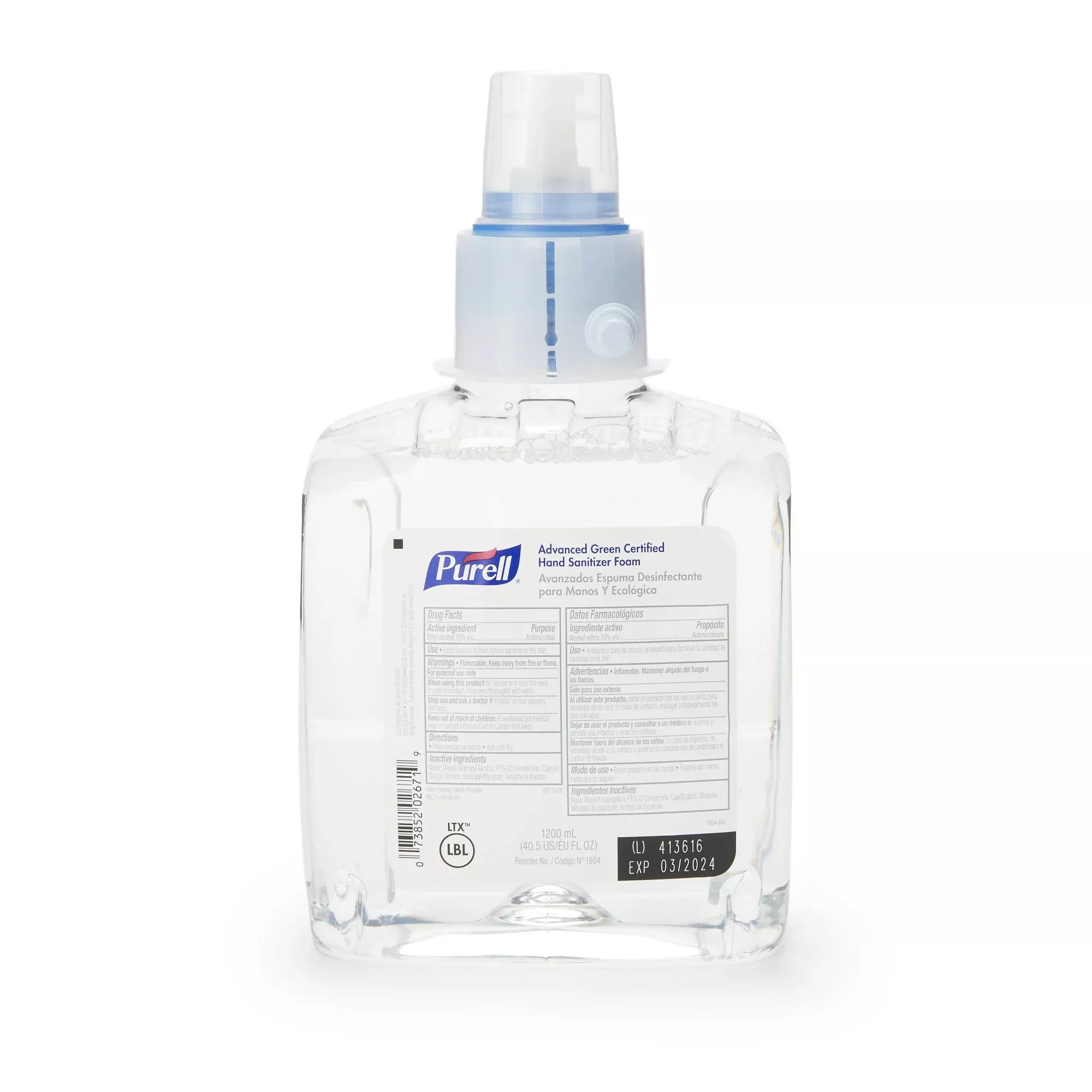 Purell Advanced Foaming Hand Sanitizer 1200 mL Dispenser Refill Bottle, 1 Each
