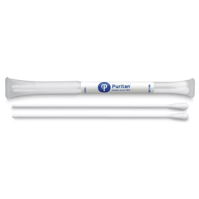 Puritan Dry Transport Swab System, Polyester Tipped Applicator with Polystyrene Handle 6", Sterile, 2 per Tube, 100/Box