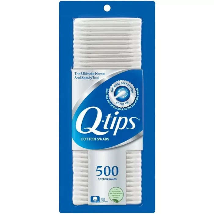 Q Tips Cotton Swab Sticks 500 Count