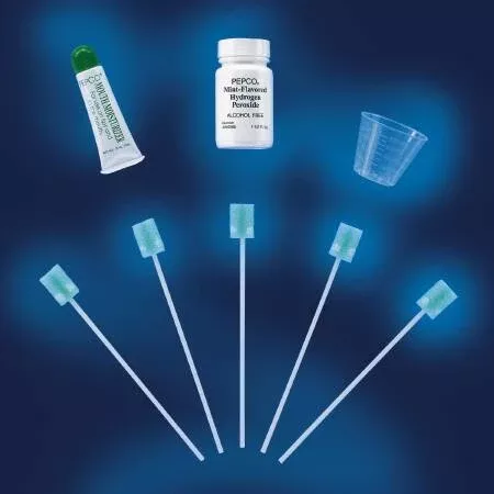 Ready Care Oral Swabstick Dentaswab Foam Tip, Dentifrice, 1 Box of 250