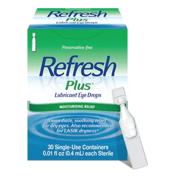Refresh Plus Eye Lubricant Eye Drops 0.01 oz, 30/Box