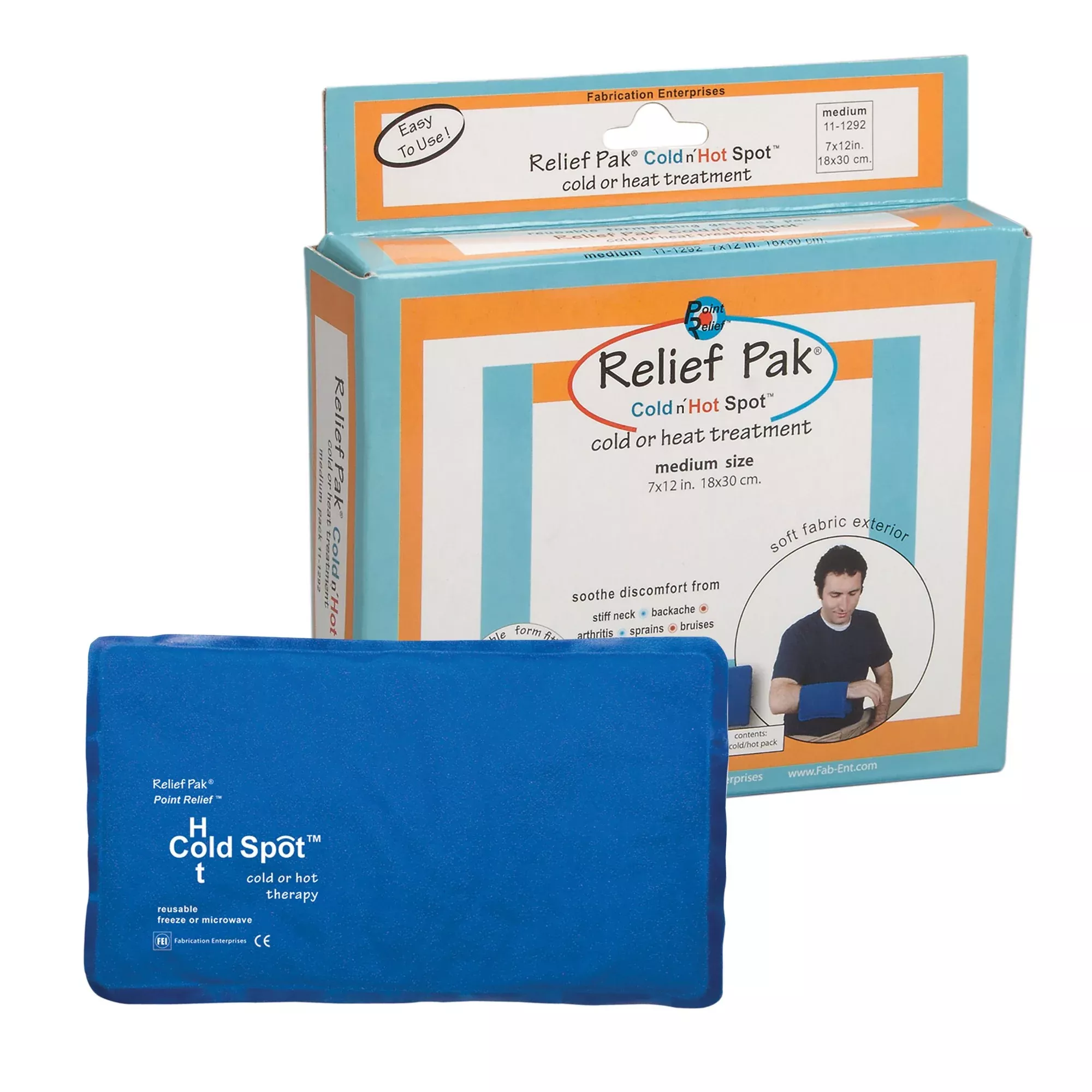 Relief Pak Cold n' Hot SensaFlex Compress Hot / Cold Pack, 7 x 12 Inch, 1 Each