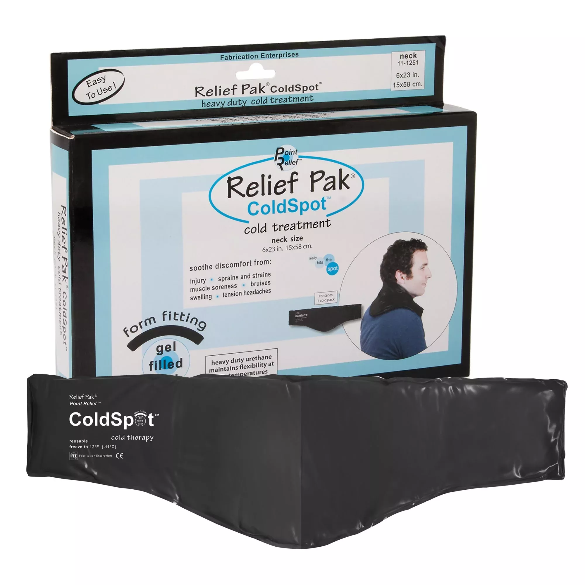 Relief Pak ColdSpot™ Contoured Cold Pack for Necks, 1 Each
