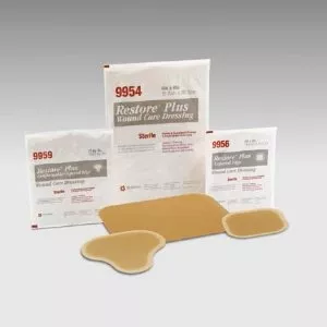 Restore™ Hydrocolloid Dressing without Tapered Edges, 4 x 4 Inch, 1 Each