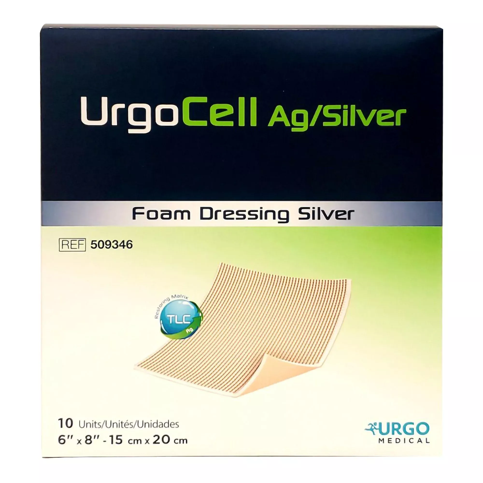 Restore™ Silver Foam Dressing, 6 x 8 Inch, 1 Each