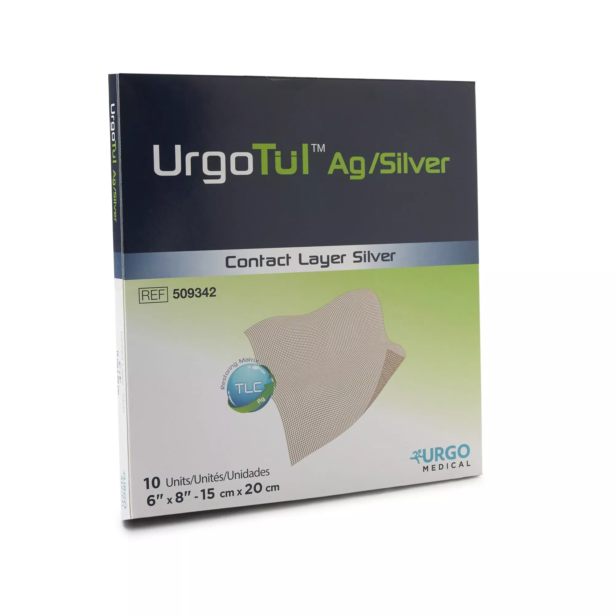 Restore™ Silver Wound Contact Layer Dressing, 6 x 8 Inch, 1 Box of 10