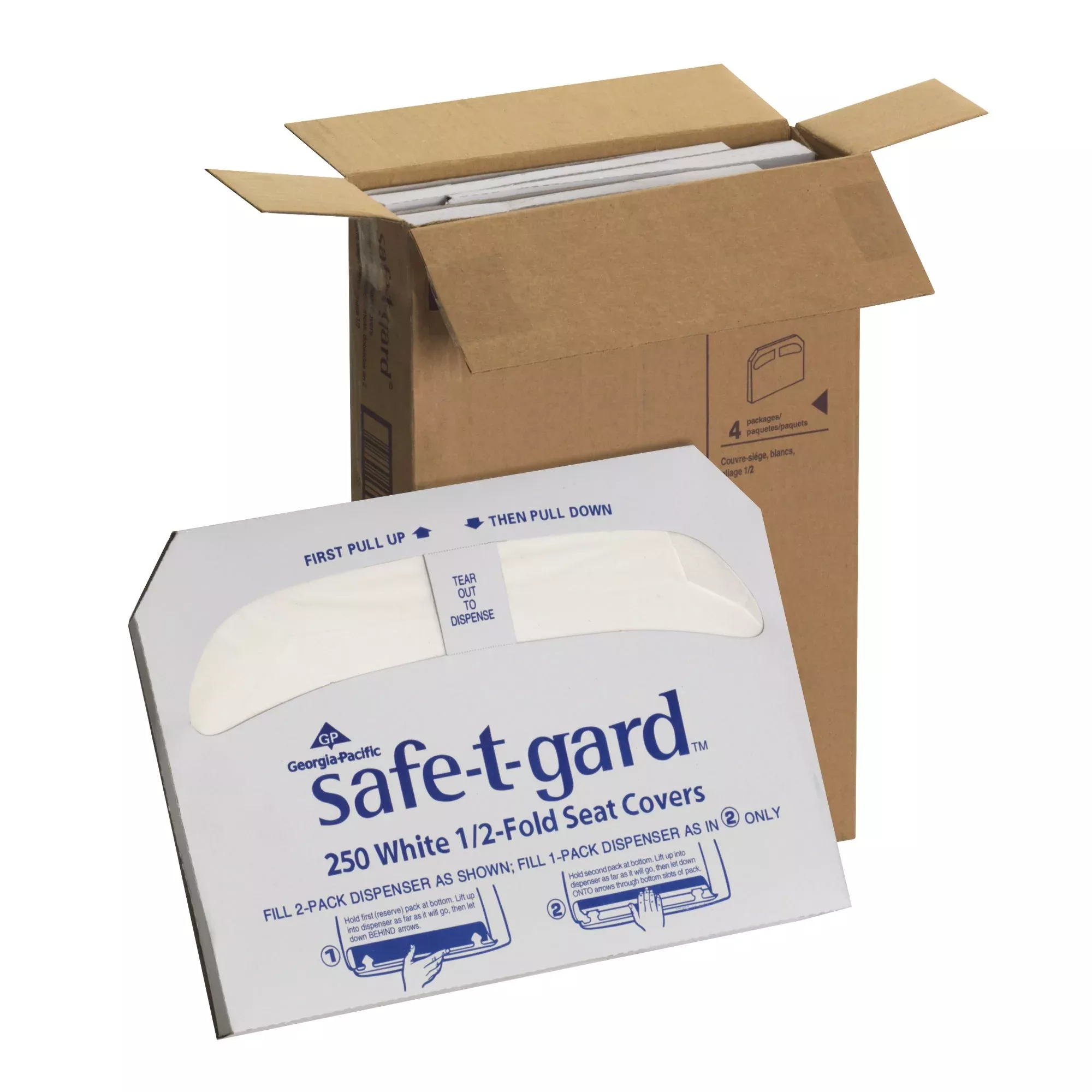 Safe-T-Gard Toilet Seat Cover, 1 Pack of 250