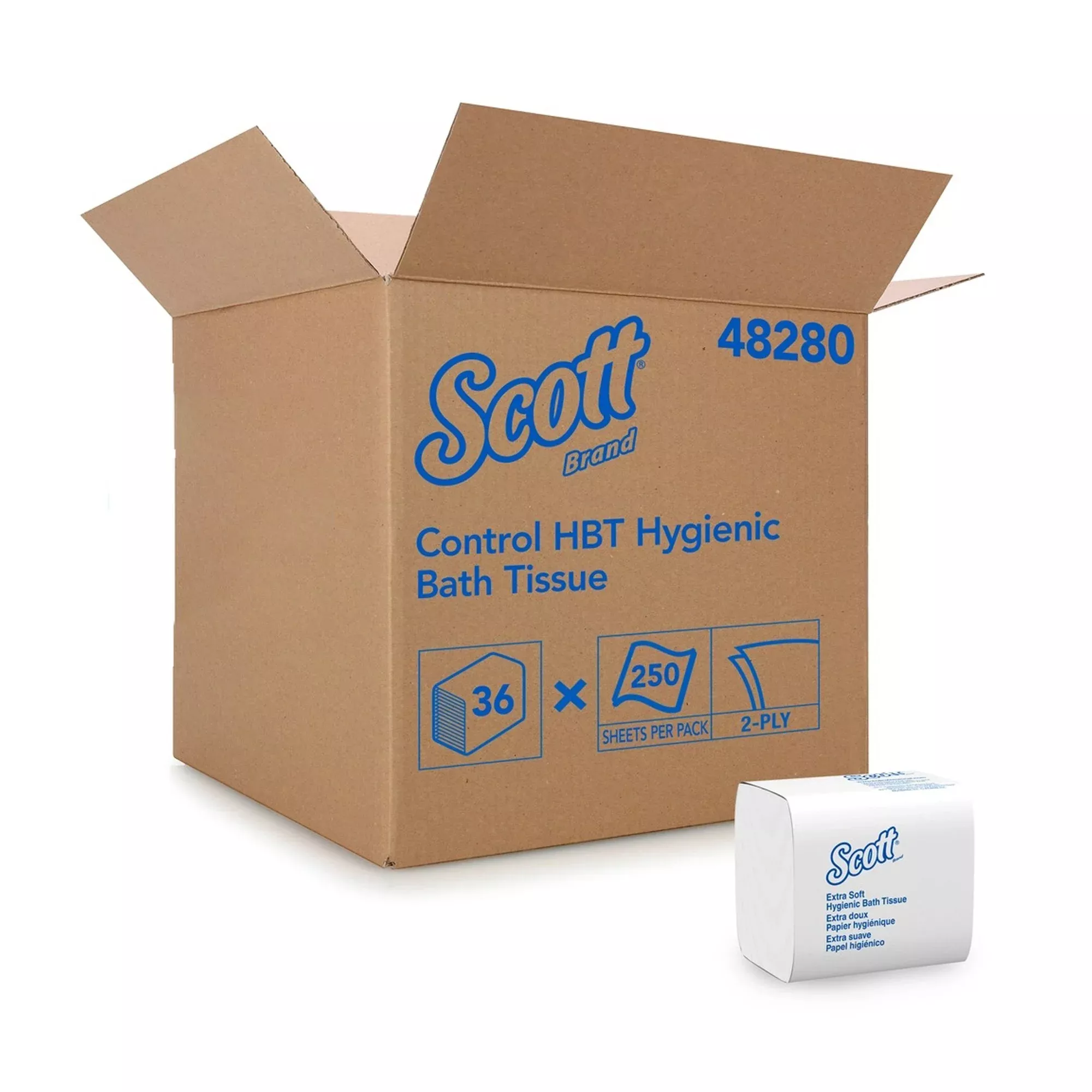 Scott Control Hygienic High-Capacity Toilet Tissue, 1 Case of 36