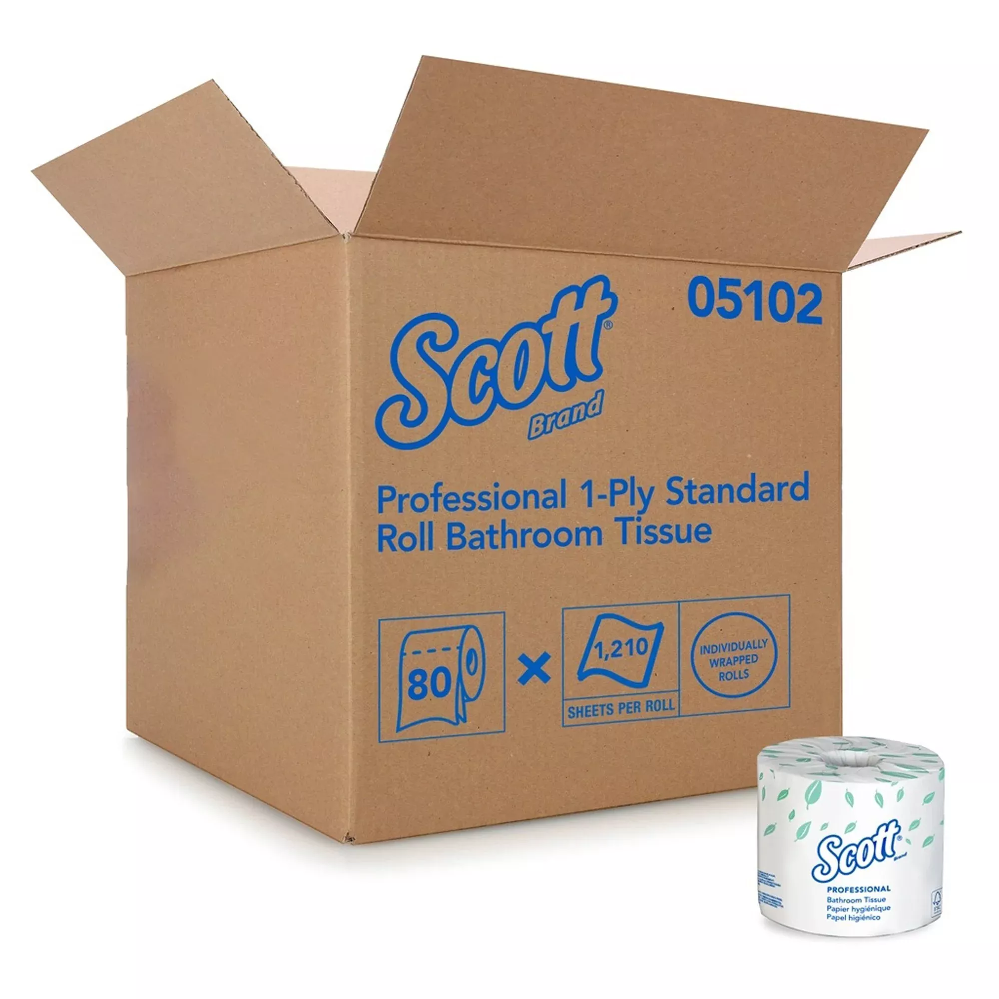 Scott Essential Toilet Tissue,, 1 Case of 80