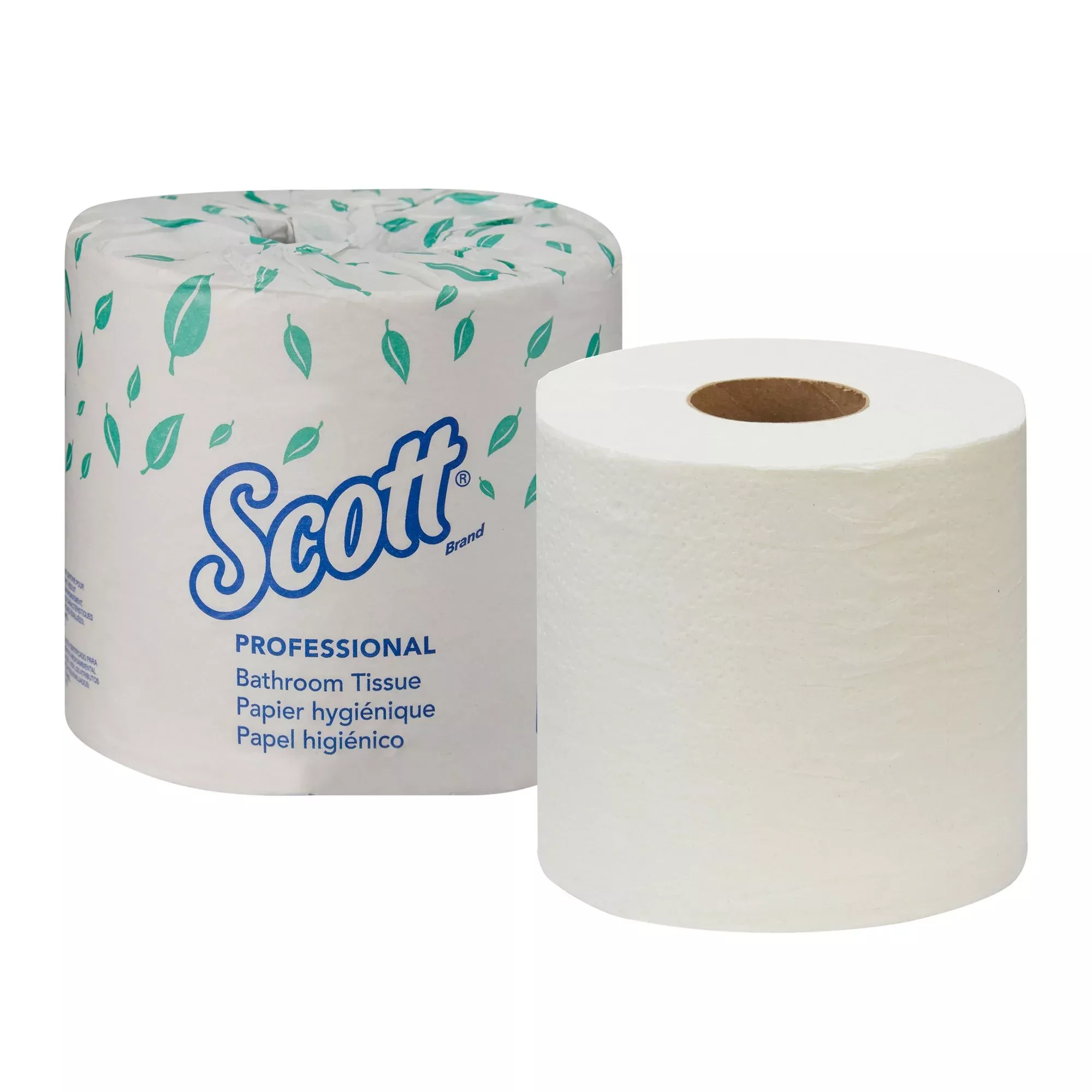 Scott Essential Toilet Tissue, Standard, 1 Case of 80