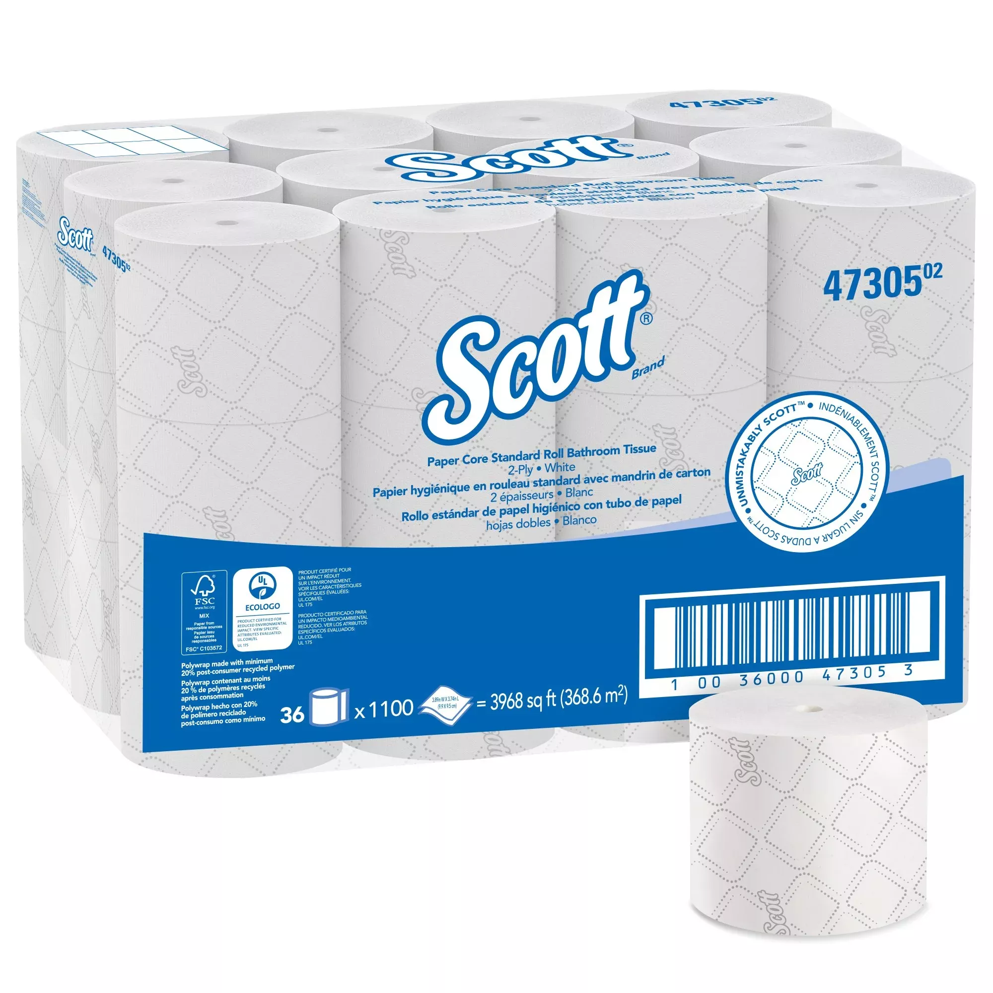 Scott Toilet Tissue, 1 Case of 36