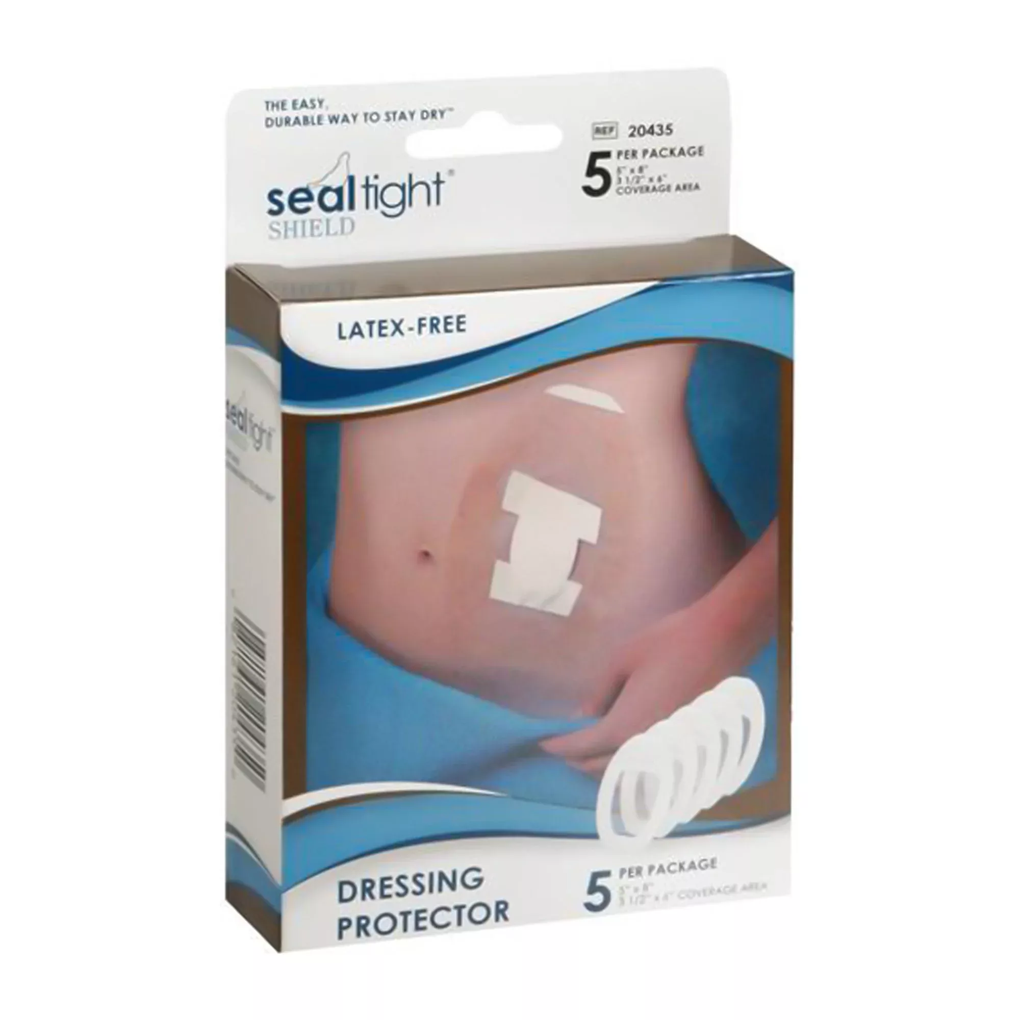 Seal-Tight Shield Dressing, 5 x 8 Inch, 1 Pack of 5