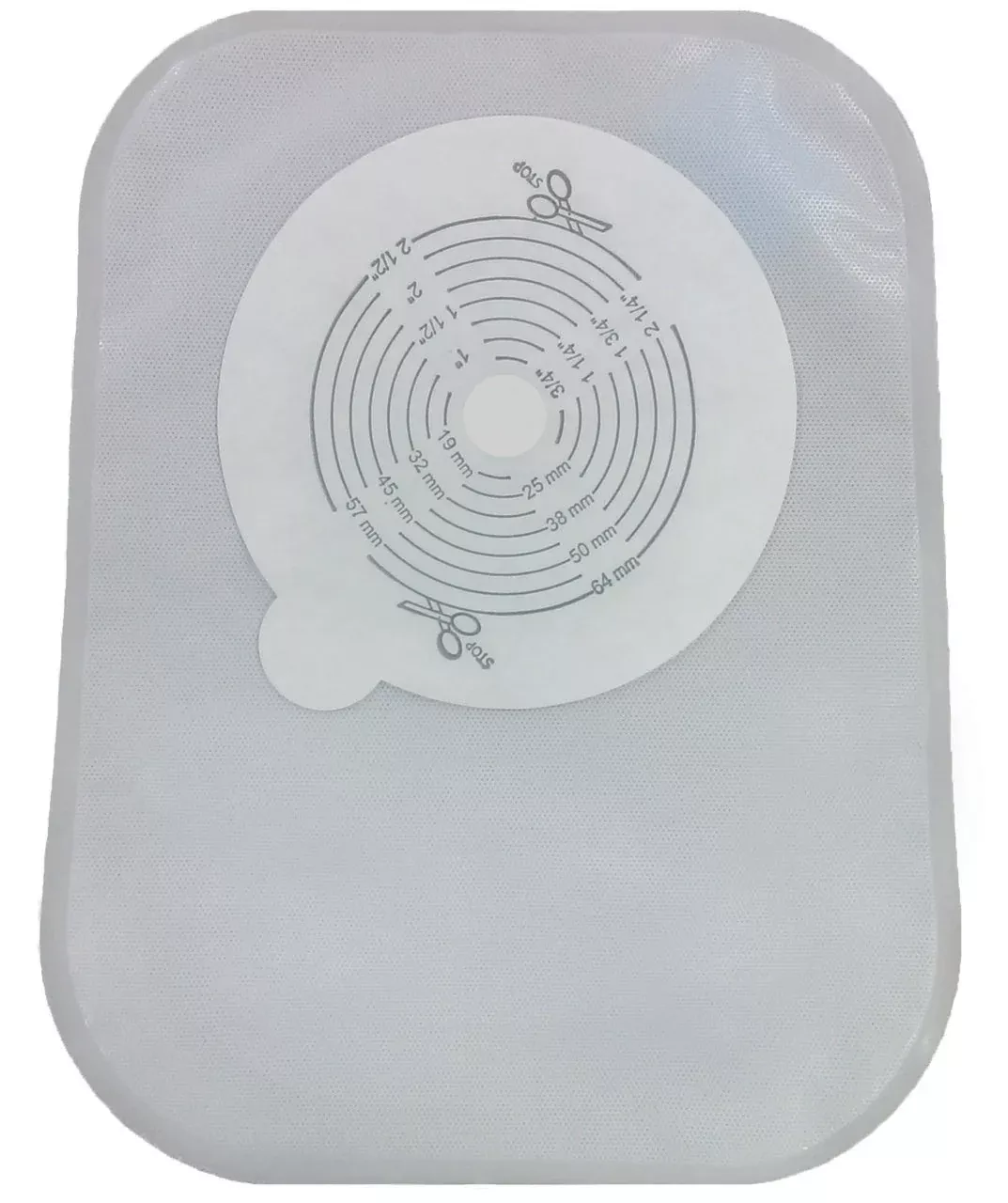 Securi-T™ One-Piece Closed End Transparent Filtered Ostomy Pouch, 8 Inch Length, 1/2 to 2½ Inch Stoma, 1 Box of 30