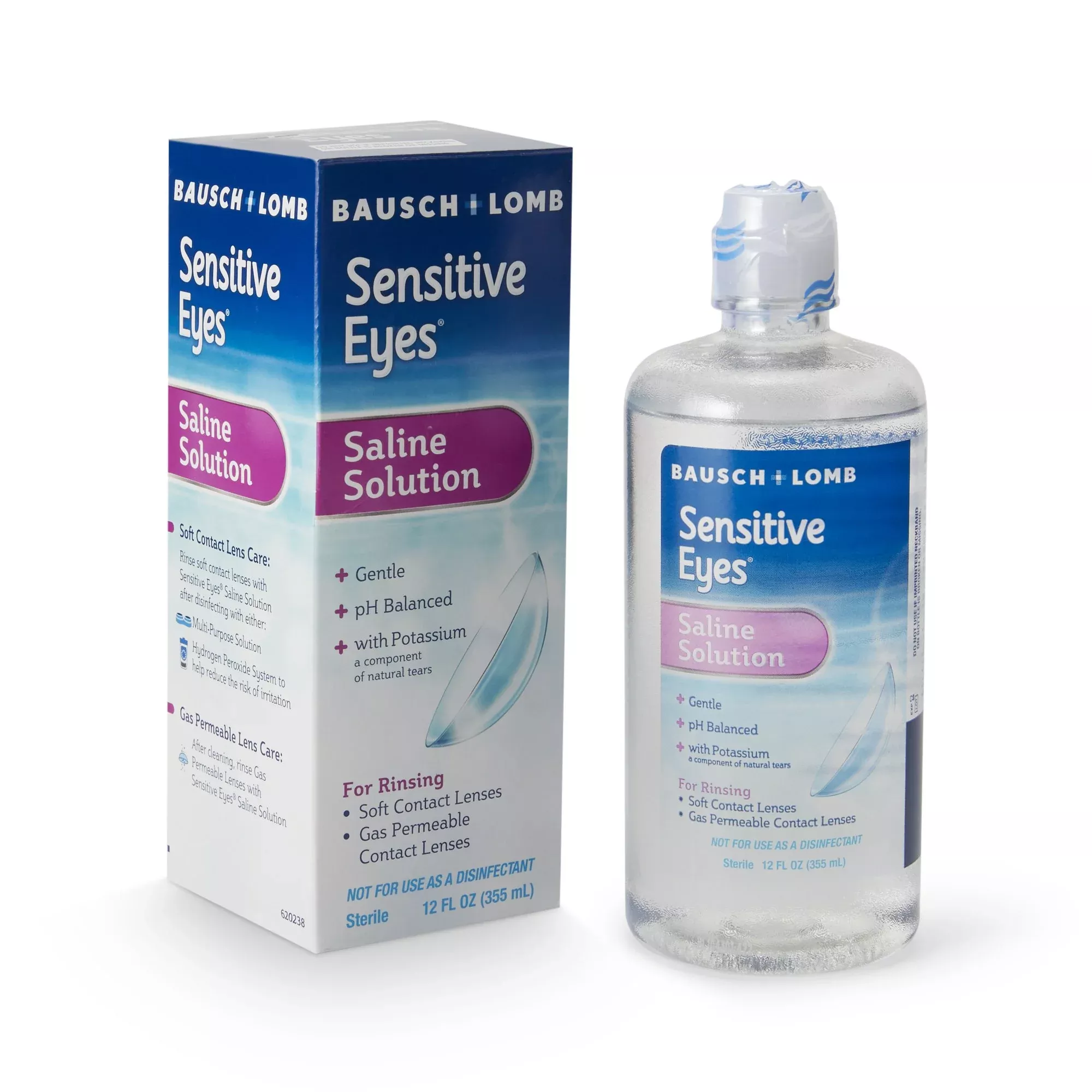 Sensitive Eyes Plus Contact Lens Solution, 12-ounce Bottle, 1 Each