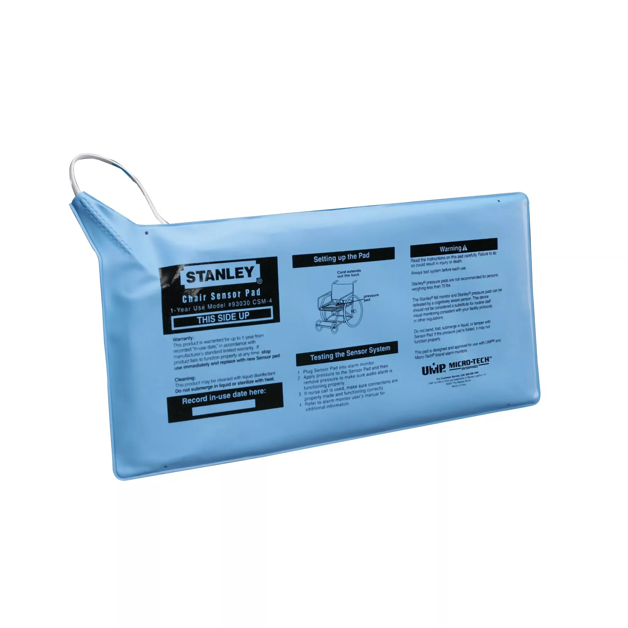 Sensormat Fall Management Chair Sensor Pad, 7 x 15 Inch, 1 Each