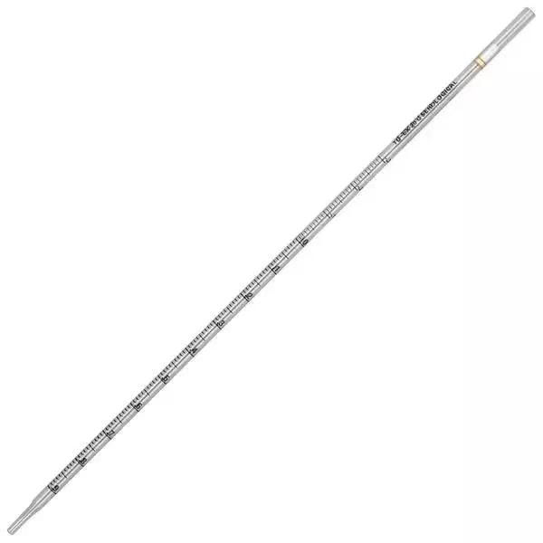 Serological Pipettes Diamond Essentials, 1 mL, PS, Standard Tip, 275 mm, Sterile Yellow Band, Individually Wrapped 500/case