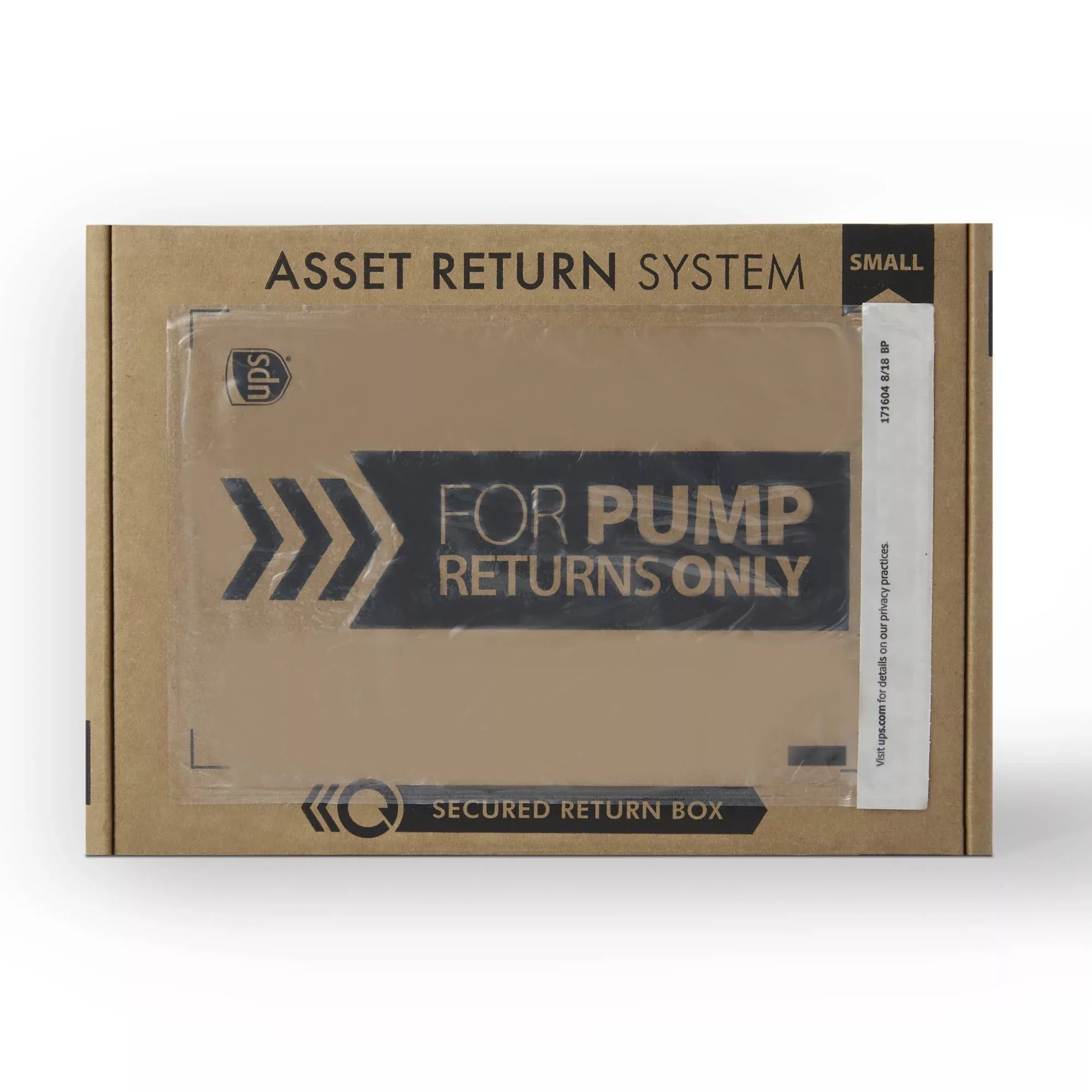 Sharps Compliance Pump Return Box, Small, 1 Each