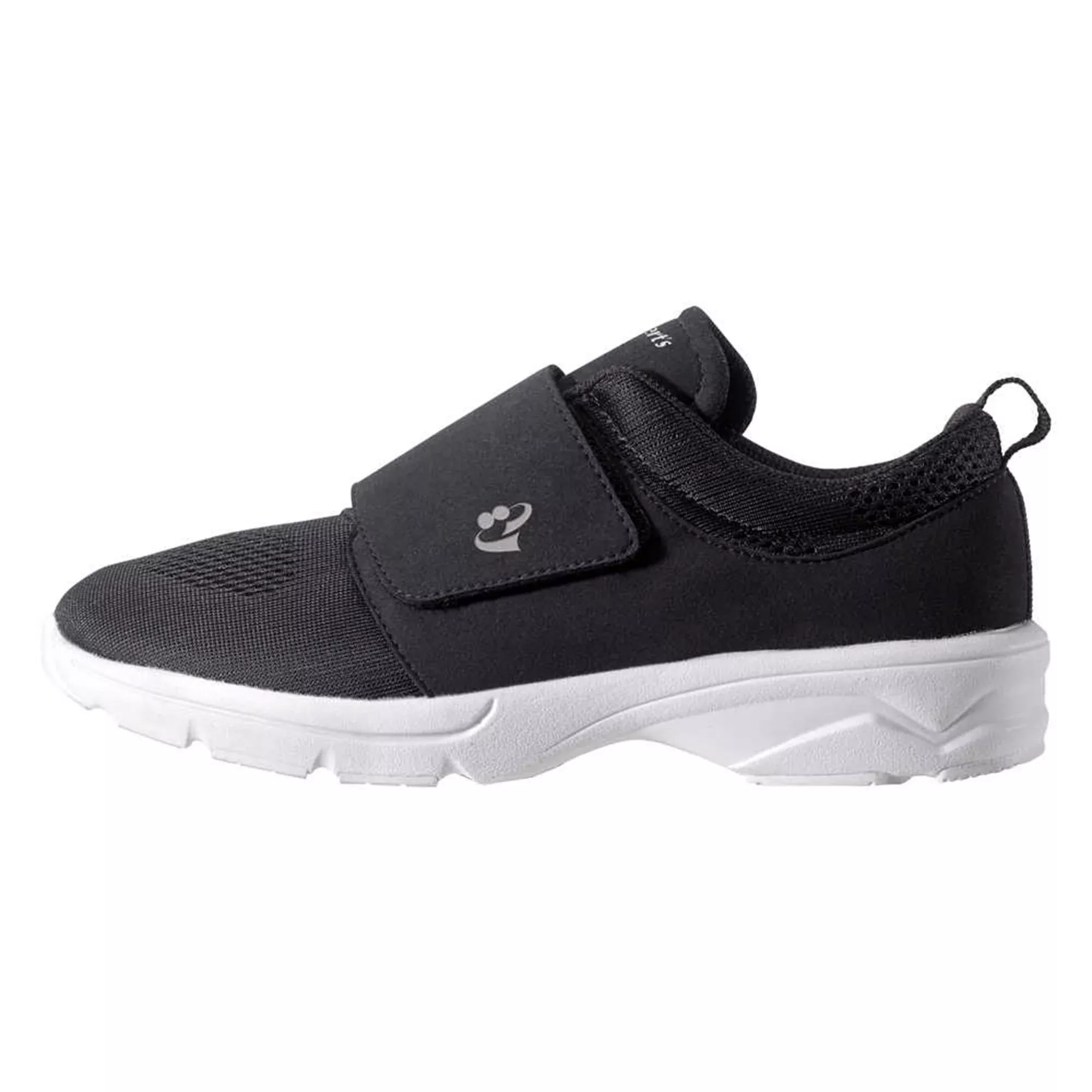 Silverts Hook and Loop Closure Walking Shoe, Size 11, Black, 1 Pair