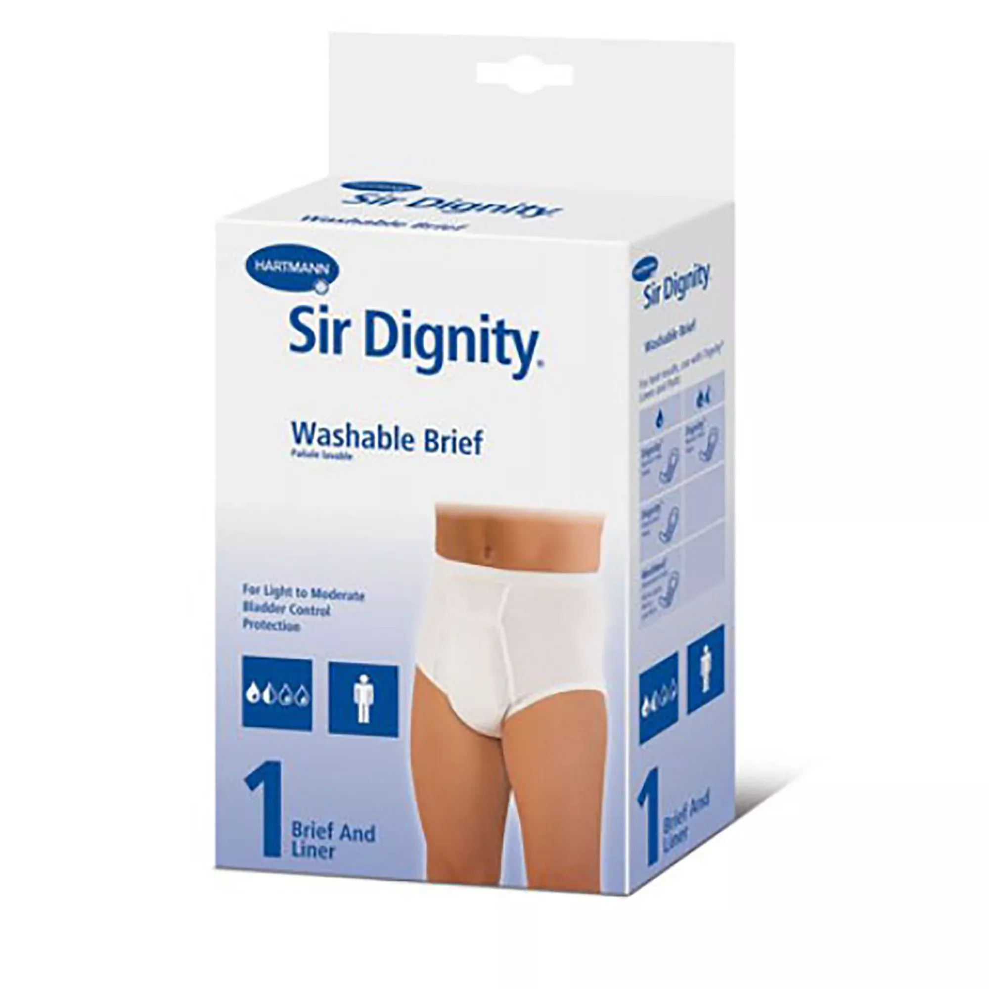 Sir Dignity Male Protective Underwear with Liner, Medium, 1 Each