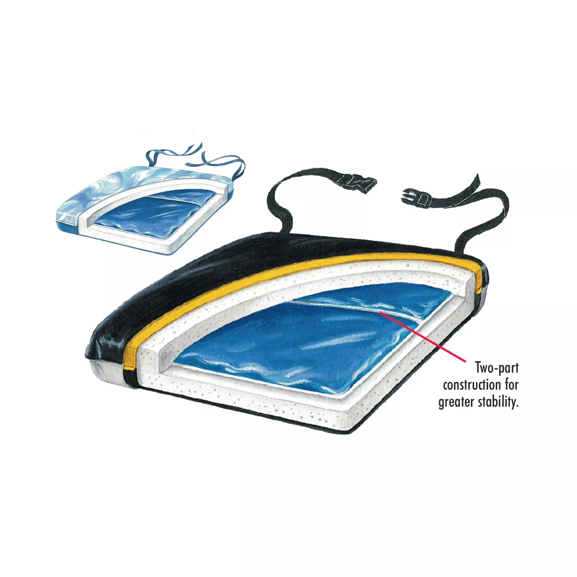 Skil-Care™ Econo-Gel Seat Cushion, 1 Each